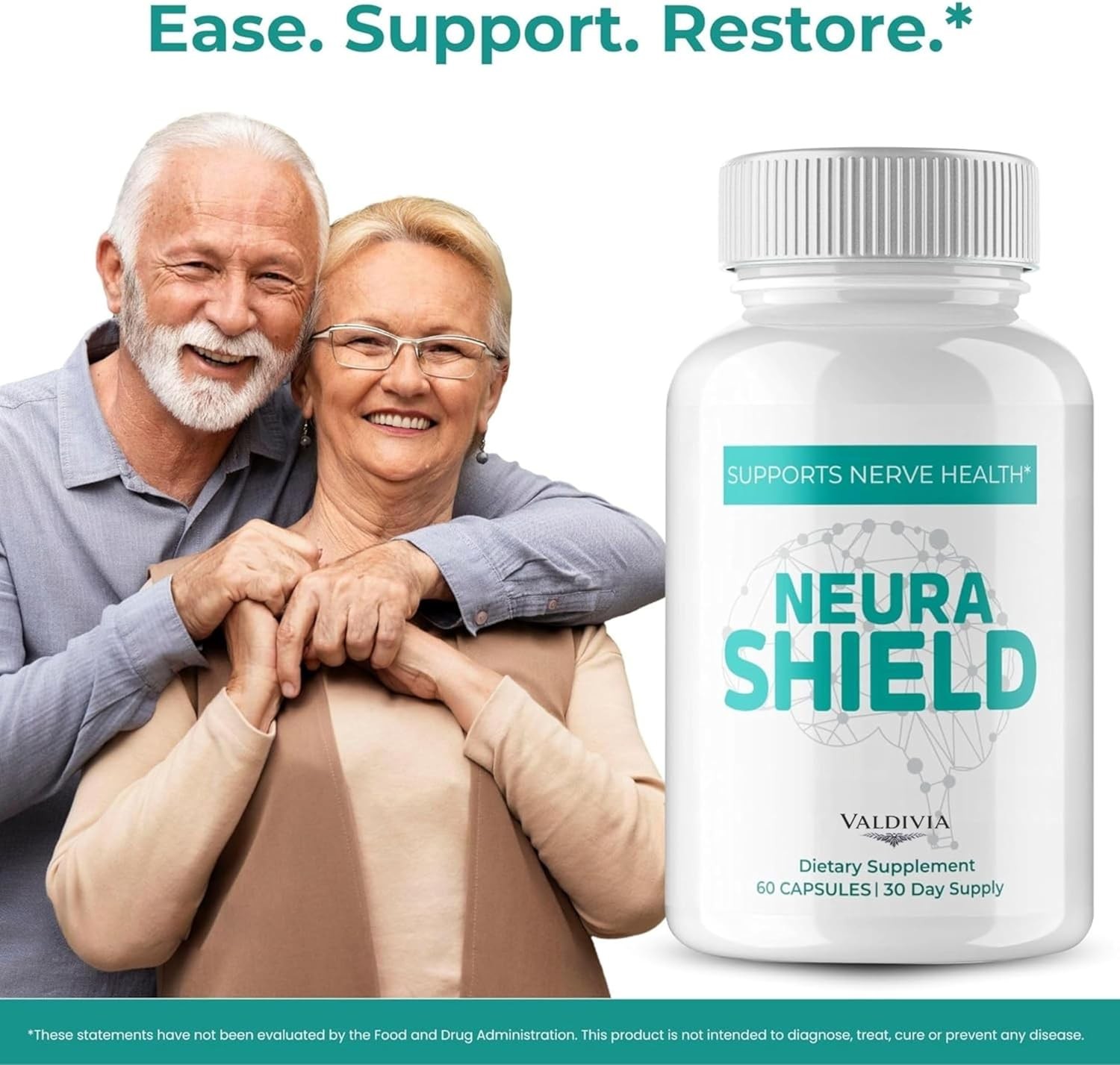 Valdivia NeuraShield 180 Capsules 3 Pack Nerve Support Supplement Made in USA