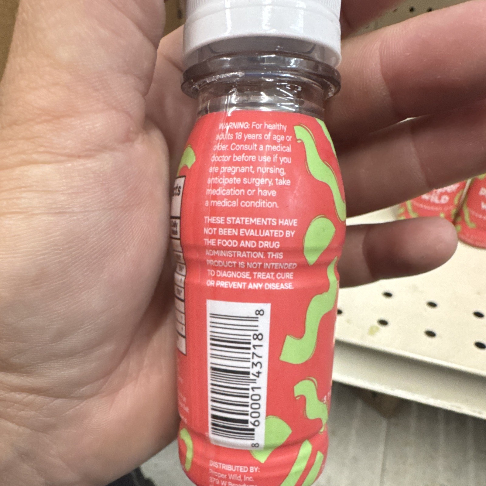 Proper Wild Clean All Day Energy Supplement Shot, Strawberry Kiwi, 2.5 fl oz