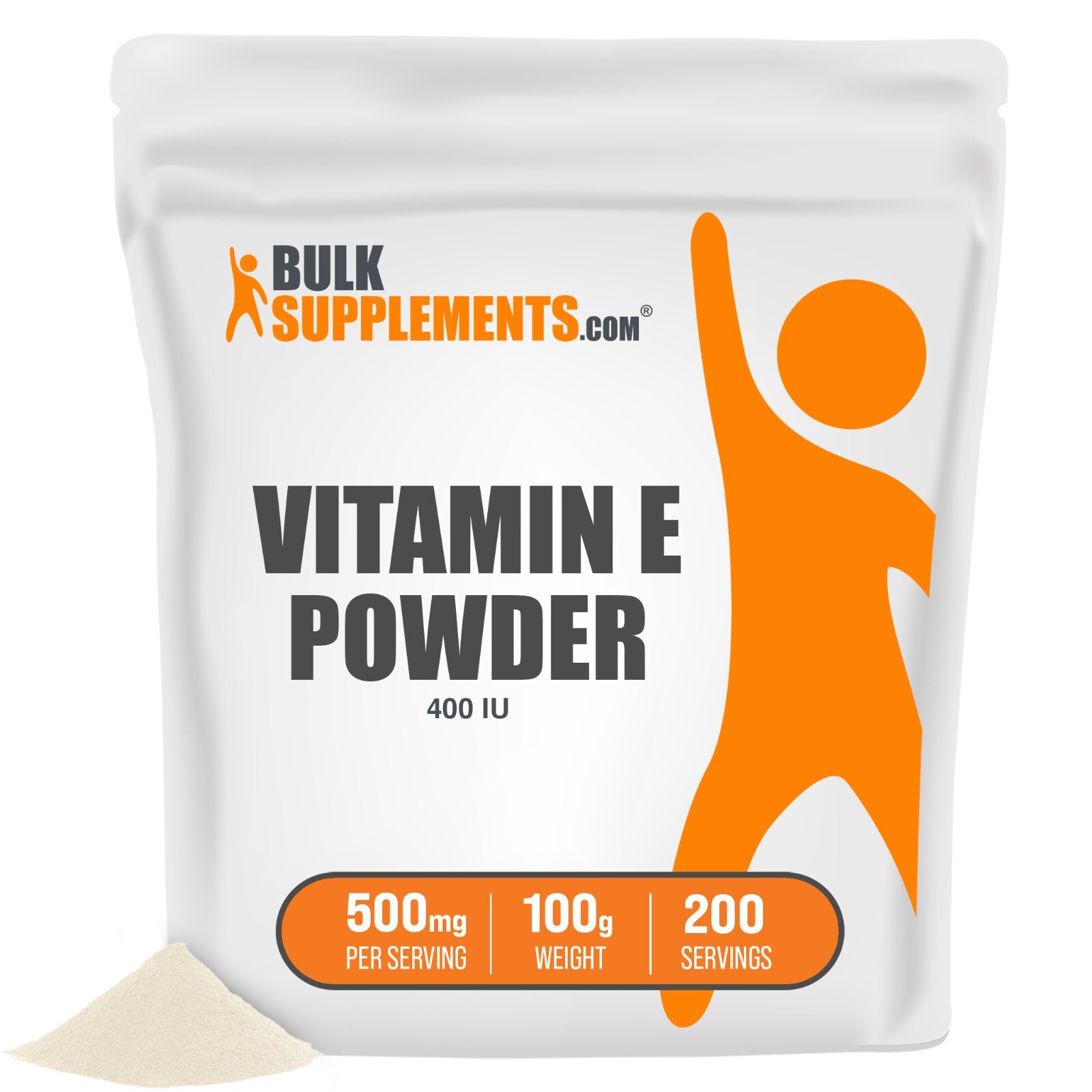 BulkSupplements Vitamin E Powder 100g – 500mg Per Serving