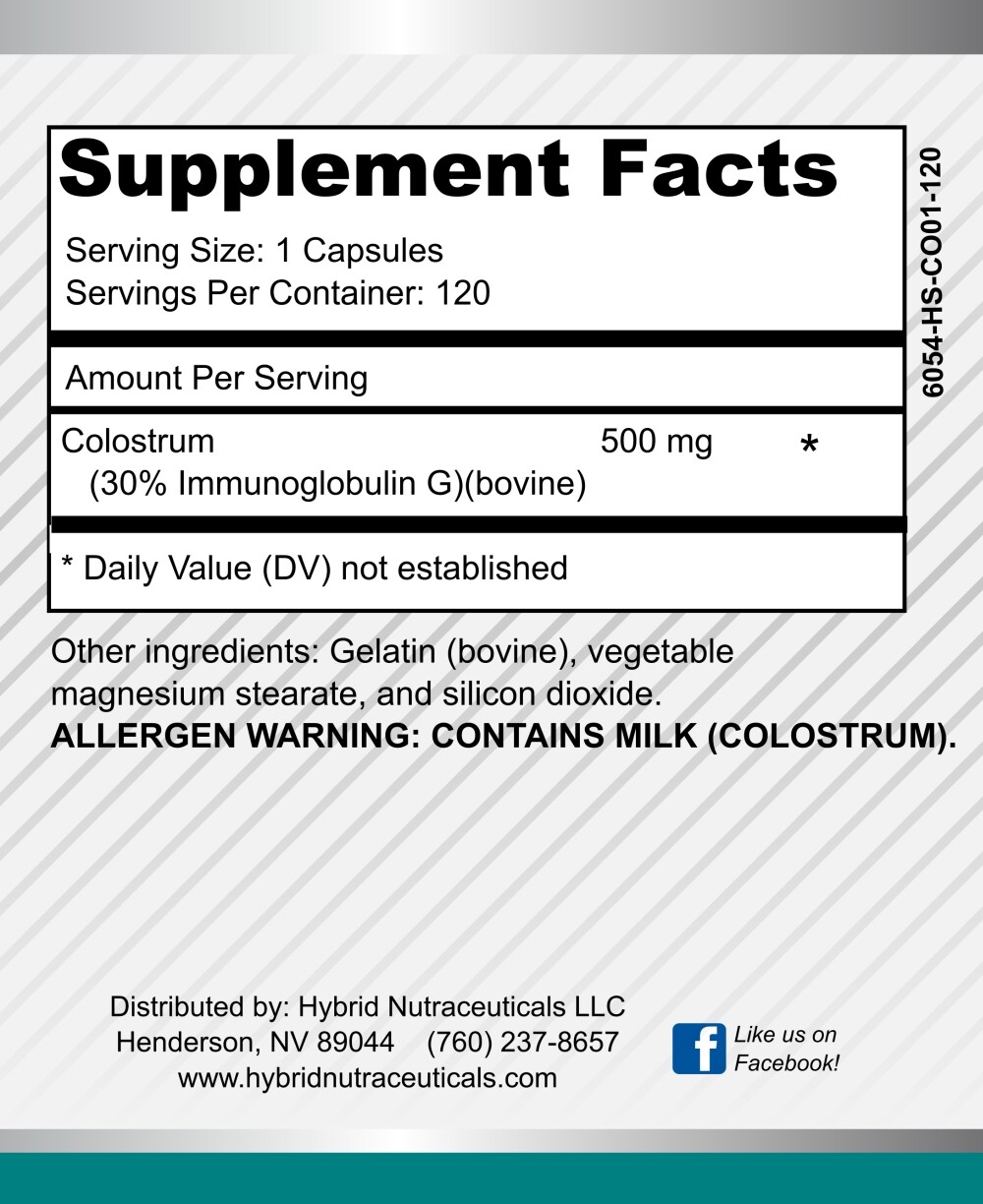 Bovine Colostrum Supplement – Lactoferrin, Healthy Immune Response: 30% IgG