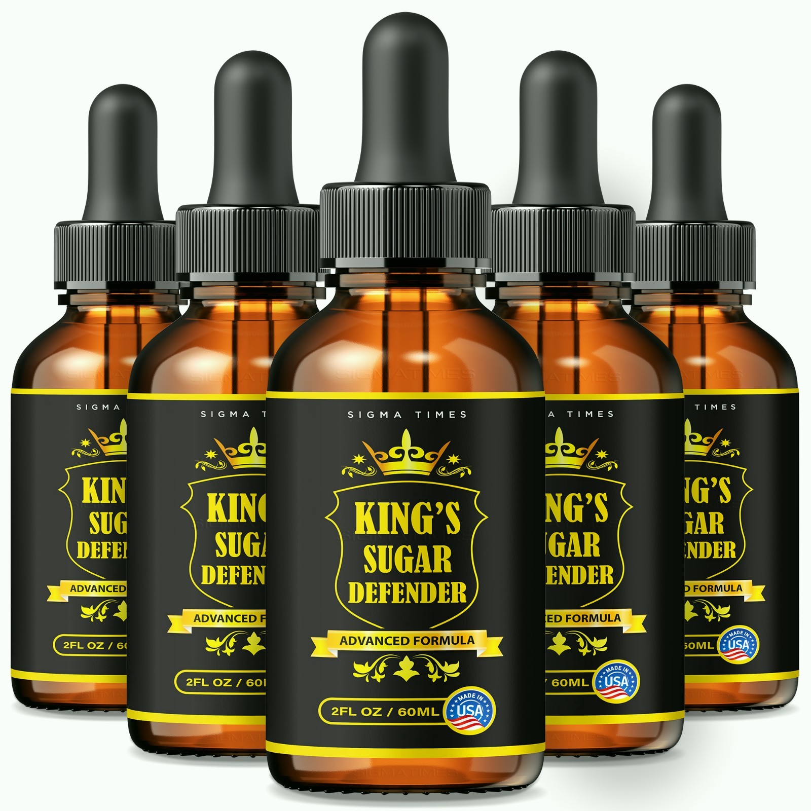 (5 Pack) King’s Sugar Defender Drops -Premium Blood Health Support Formula