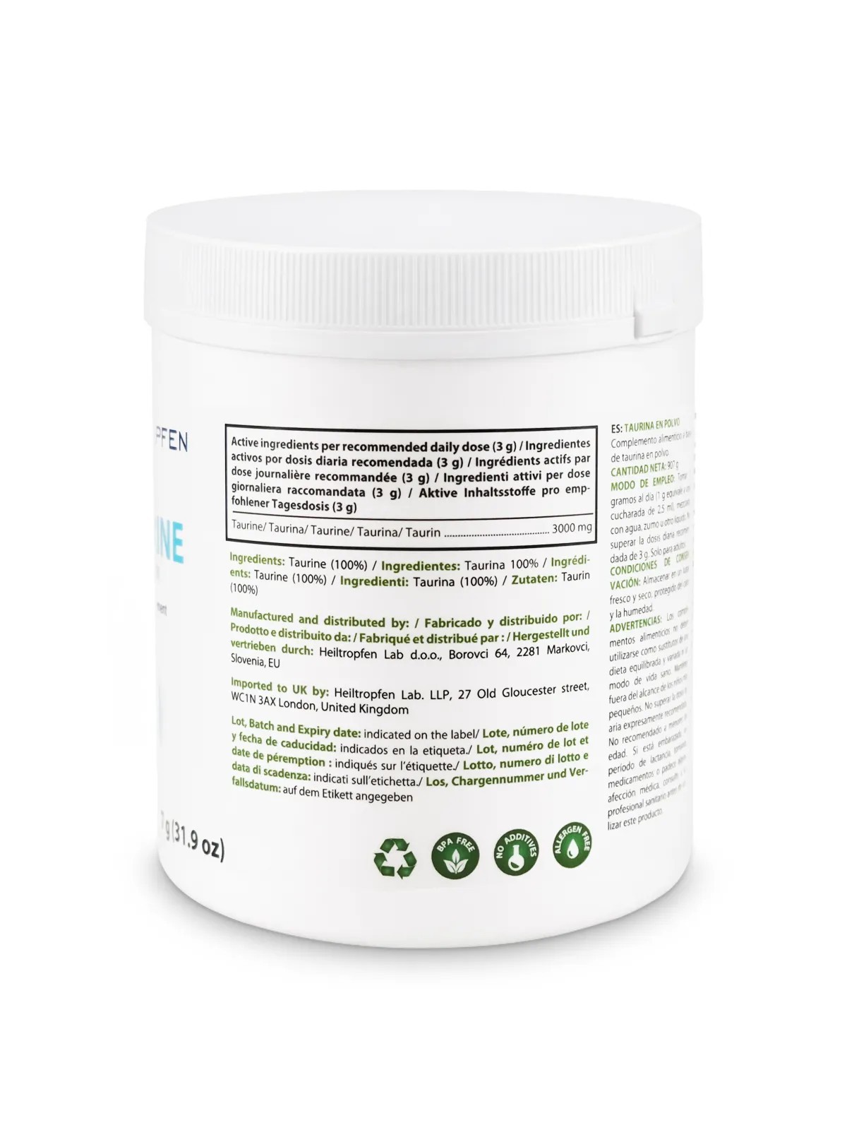 Taurine Powder 907g