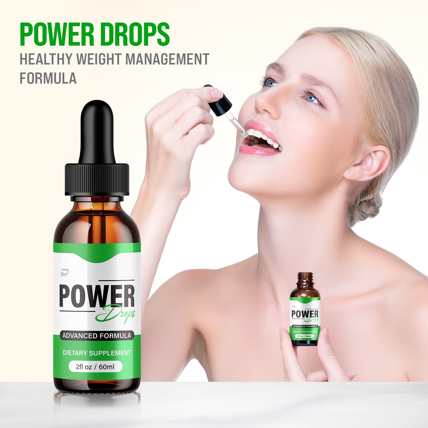 (1 Pack) Power Drops – PowerDrops Extra Strength All Natural Organic