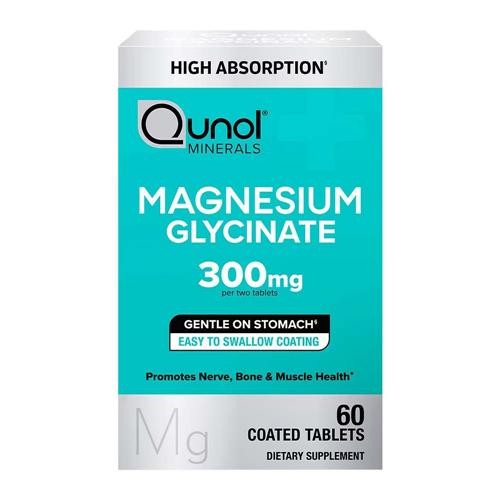 Qunol Minerals Magnesium Glycinate 300mg 60 Tablets