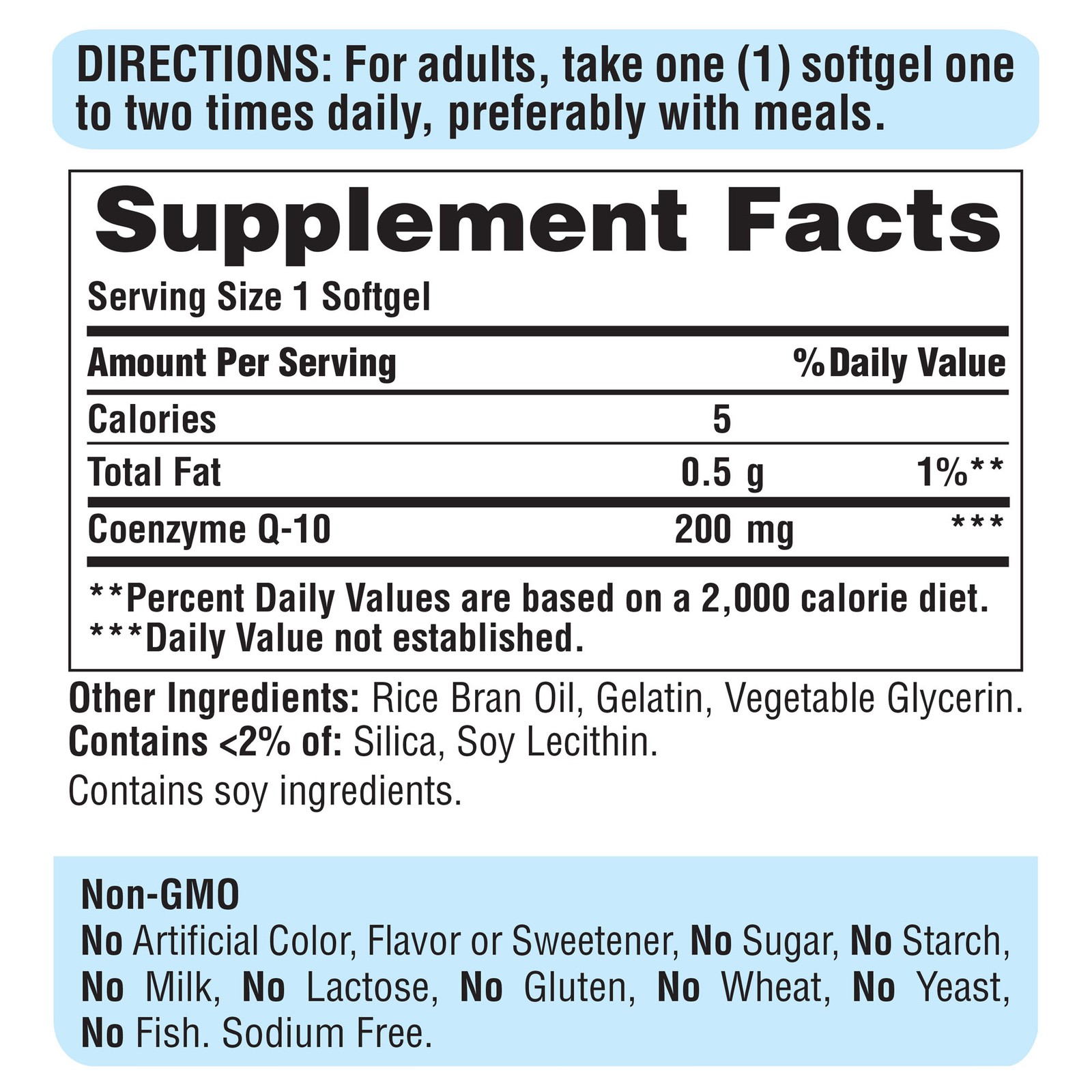 Puritan’s Pride Q-SORB Co Q-10 200 mg – 240 Rapid Release Softgels