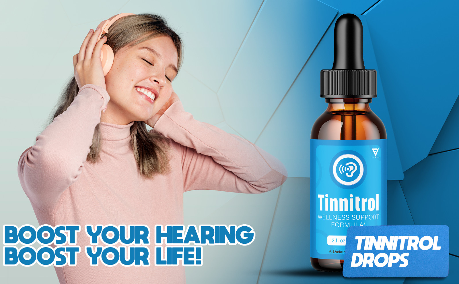 (5 Pack) Tinnitrol Tinnitus Drops, Tinnitrol Advanced Support (10oz)