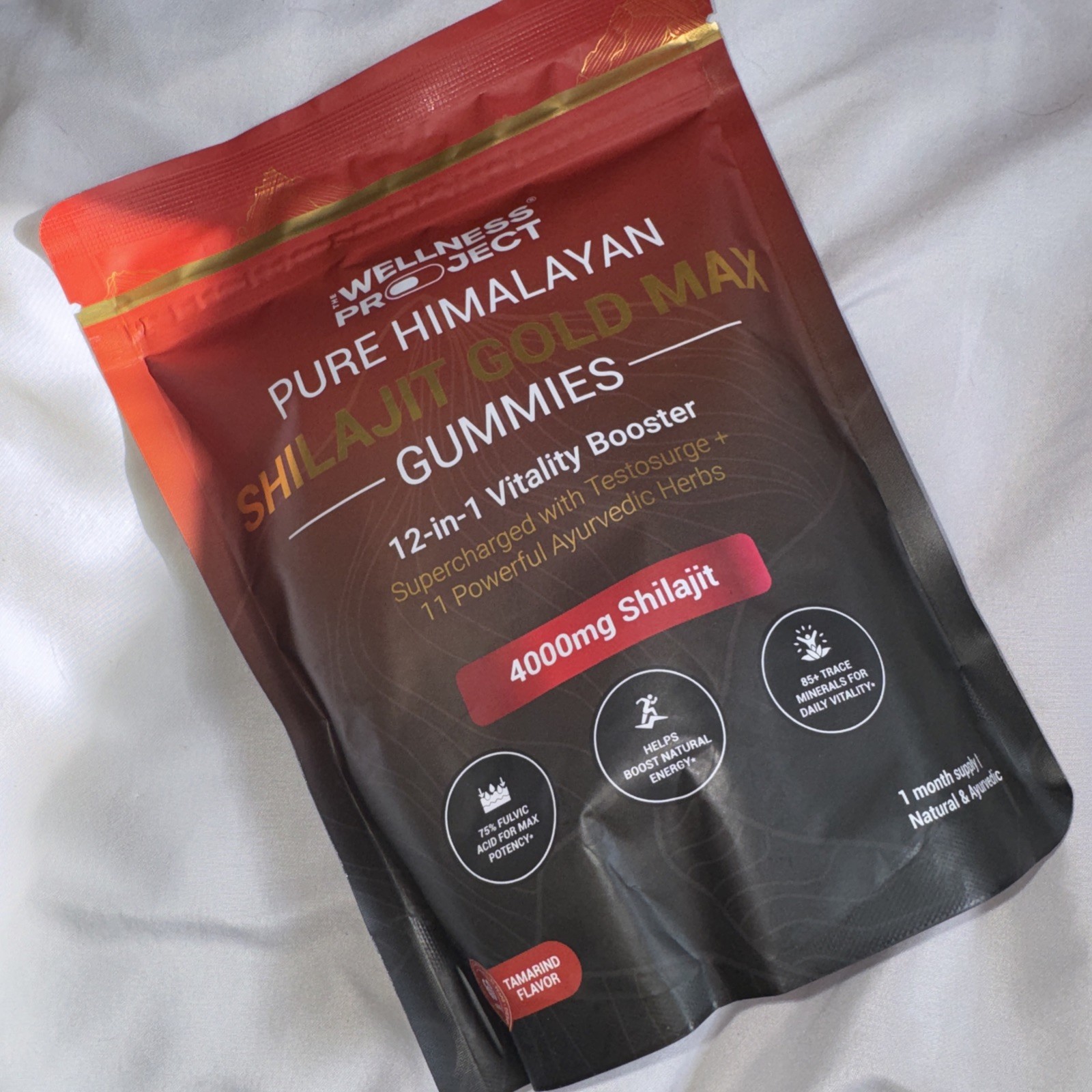 The Wellness Project Pure Himalayan Shilajit Gold Max 60 Gummies- Brand New