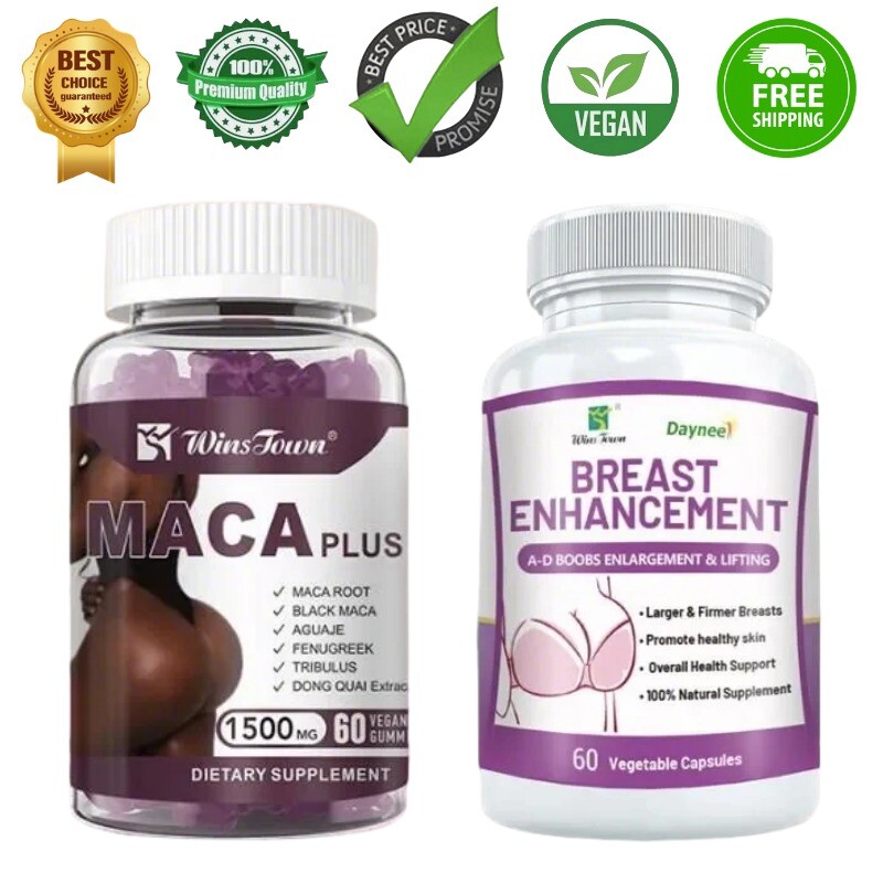 1Bottle of Female Butt Enlargement+1Bottle of Breast Enlargement Health Tablets