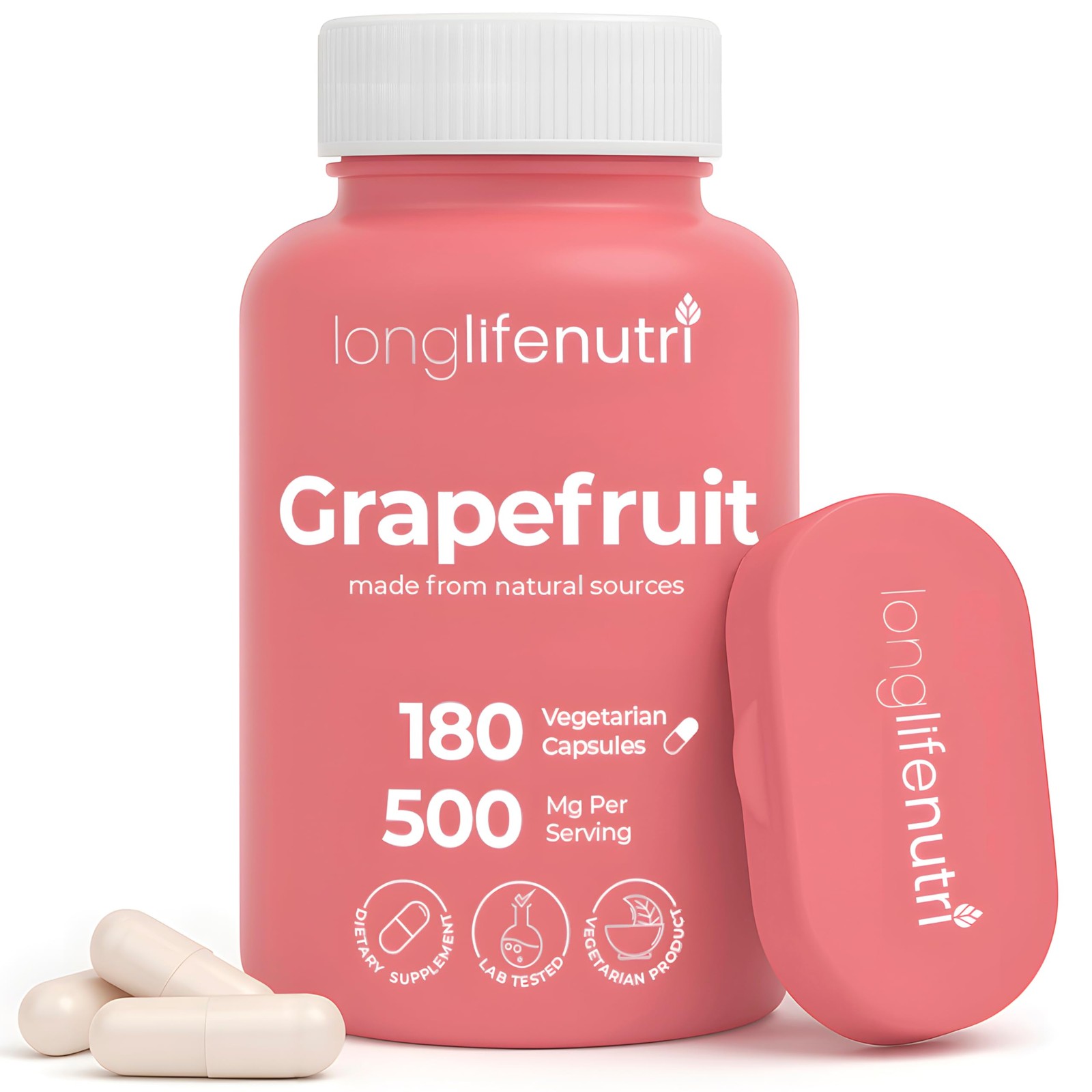 Grapefruit Seed Extract 500mg – Derived from Citrus Paradisis, 180…