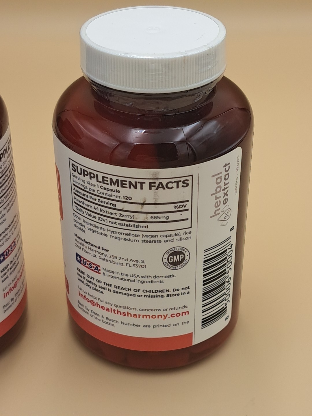 Hawthorn Berry 4:1 Extract (240 Capsules) Supports Healthy Blood Pressure 2 QTY