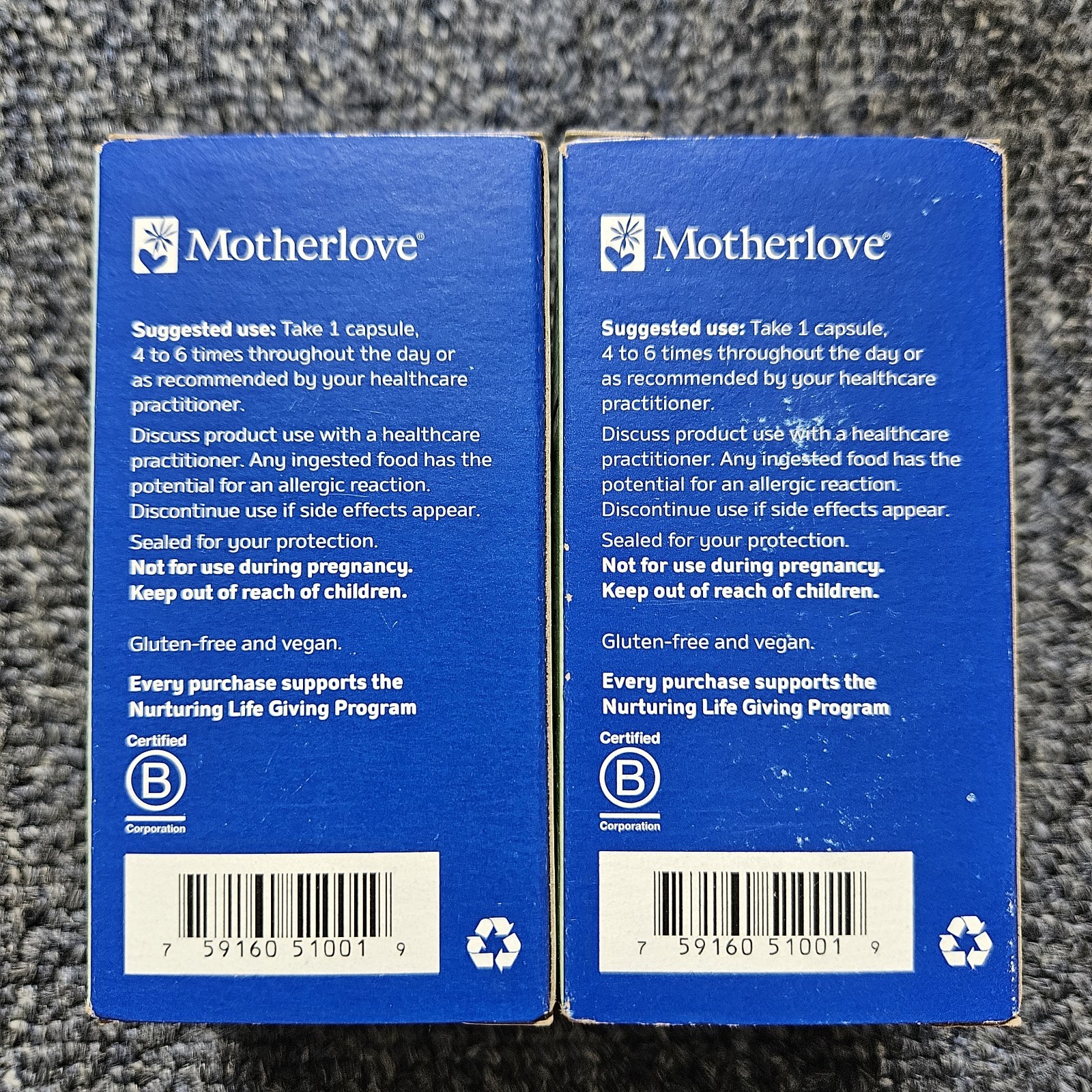 2 MotherLove MORE MILK MORINGA Vegan Supplement (120 Capsules) Exp. 07/2026