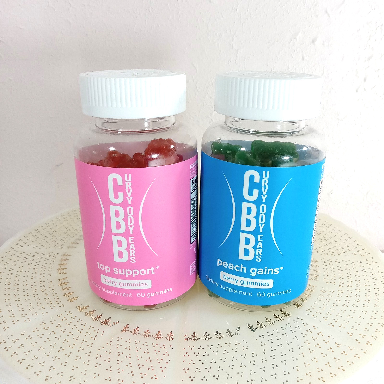 CBB Curvy Body Bears Top & Booty Support 120 Berry Gummies bundle