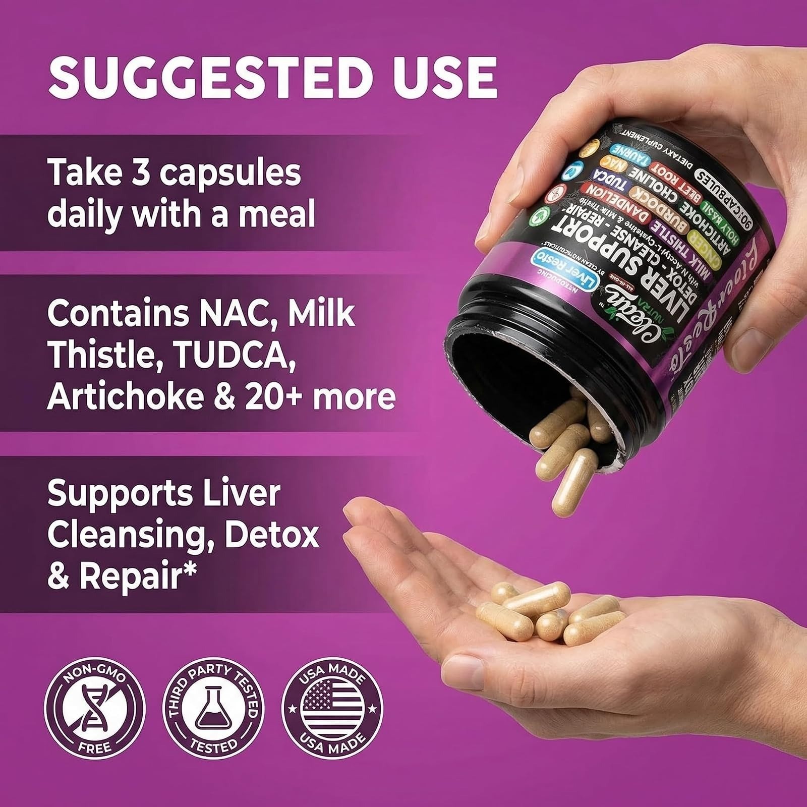 Clean Nutraceuticals Liver Cleanse Detox & Repair 90 Capsules