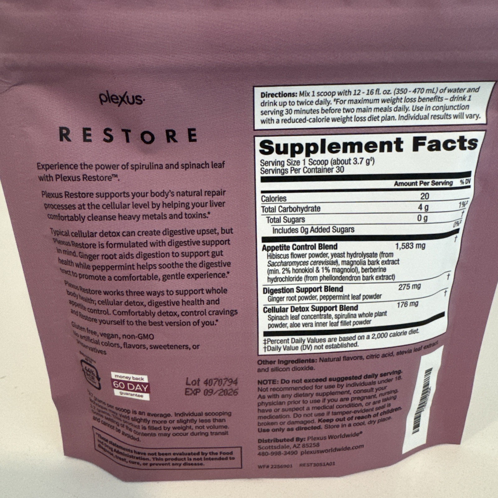 Plexus Supplement Lot