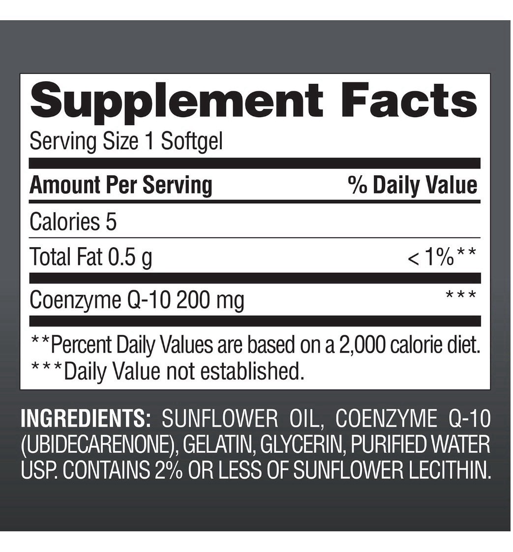Member’s Mark CoQ10 Softgels 200 mg, 180 count — Supports Heart Health