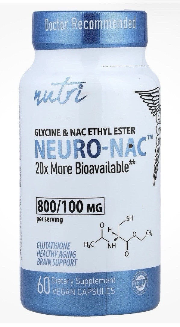 NEURO-NAC™, Glycine & NAC Ethyl Ester, 60 Vegan Cap FREE FAST SHIPPING