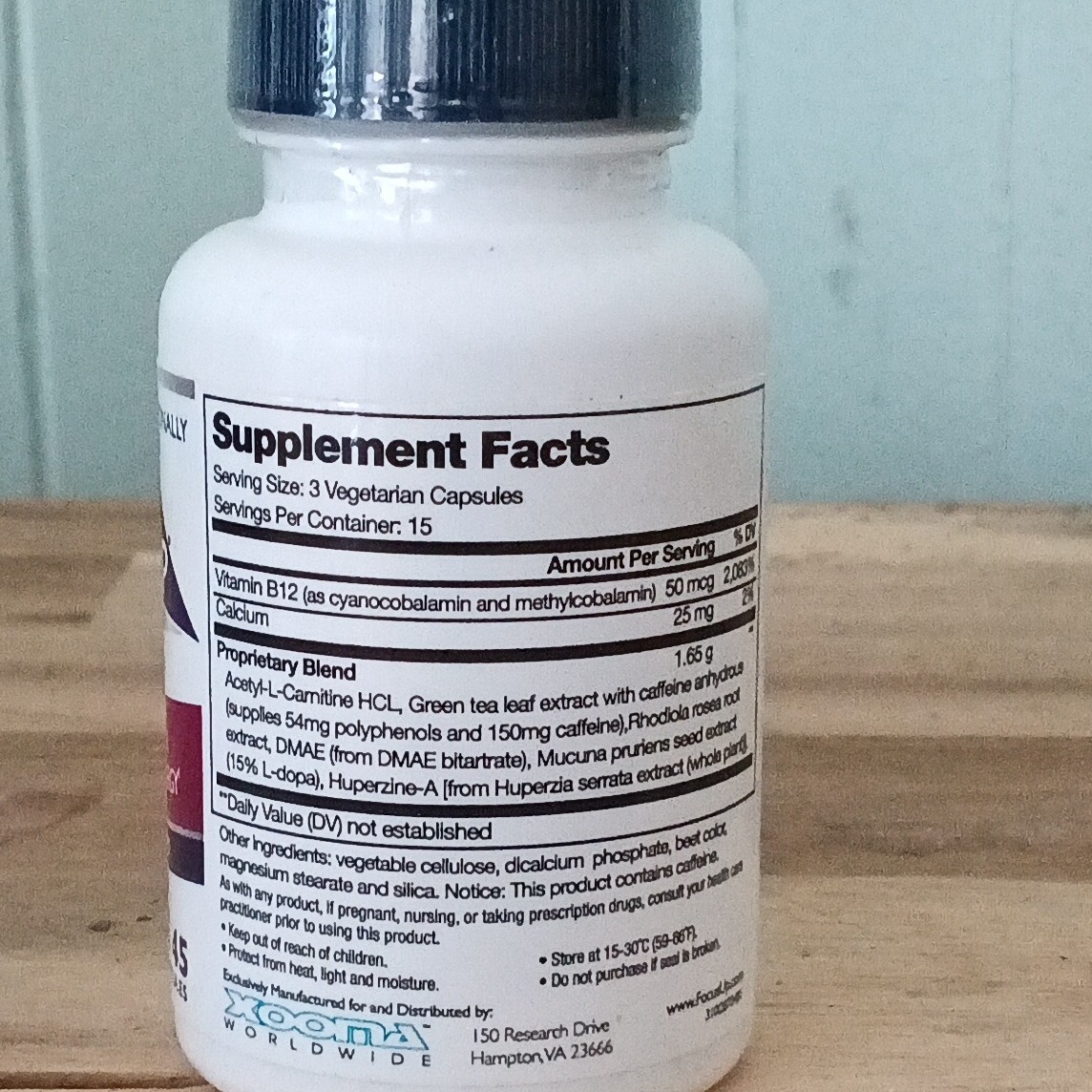FocusUP Dietary Supplement Capsules Mental Focus & Memory Support 45 Veg GF DF