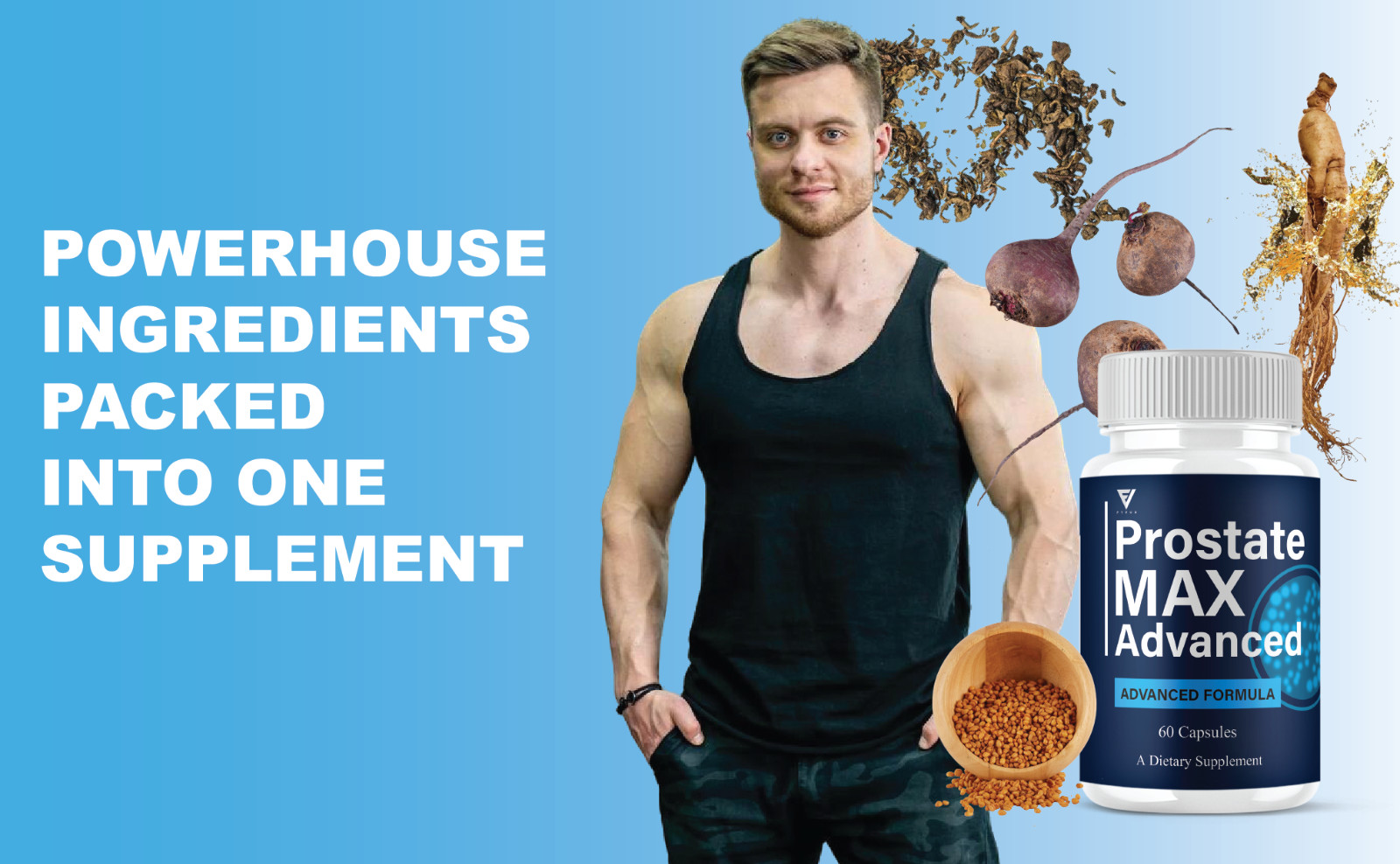Prostate Max Advanced Capsules, ProstateMax Daily Pills (60 Capsules)