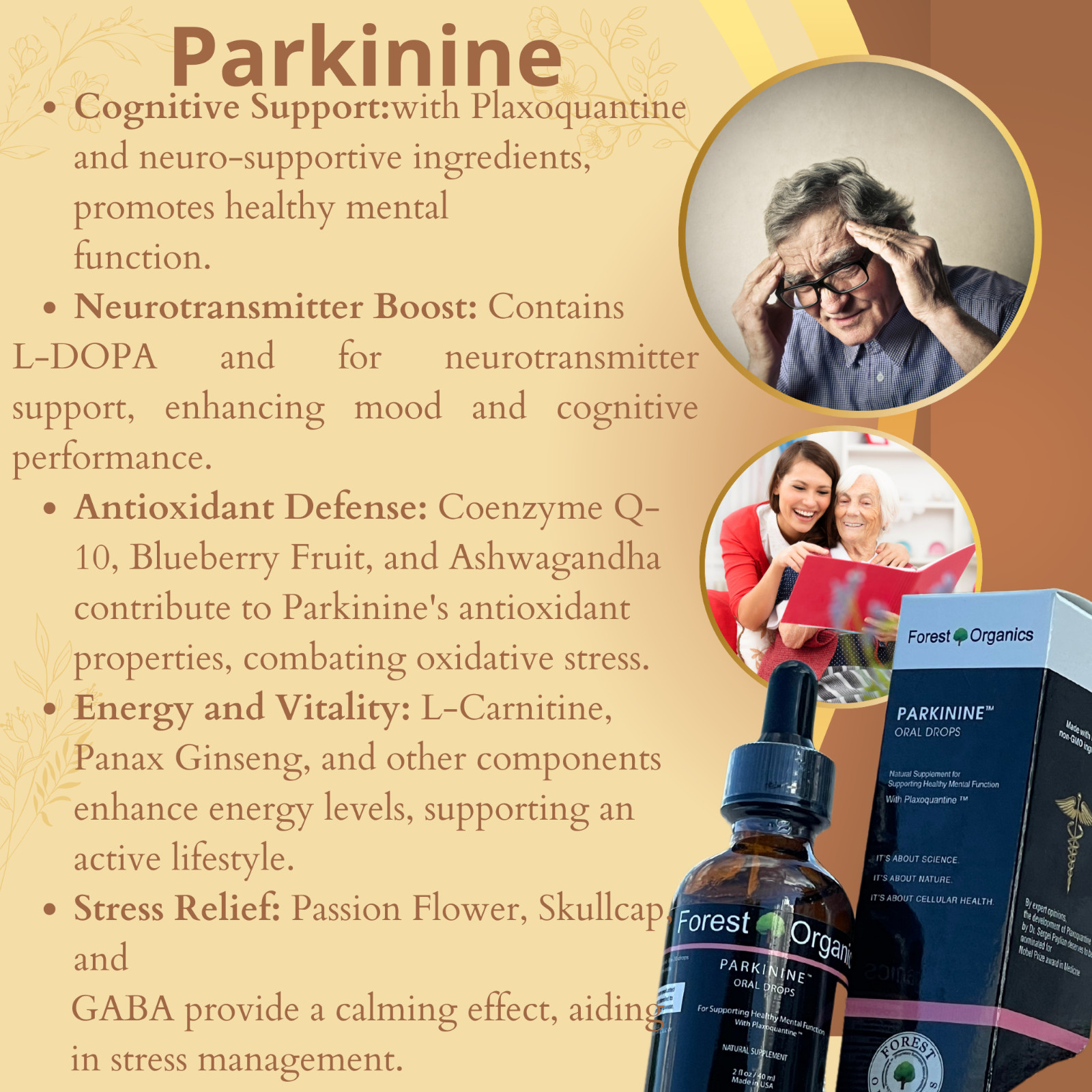 Optimize Brain Power, Improve Focus, Memory &Mental Agility, Bacopa Monnieri&B12
