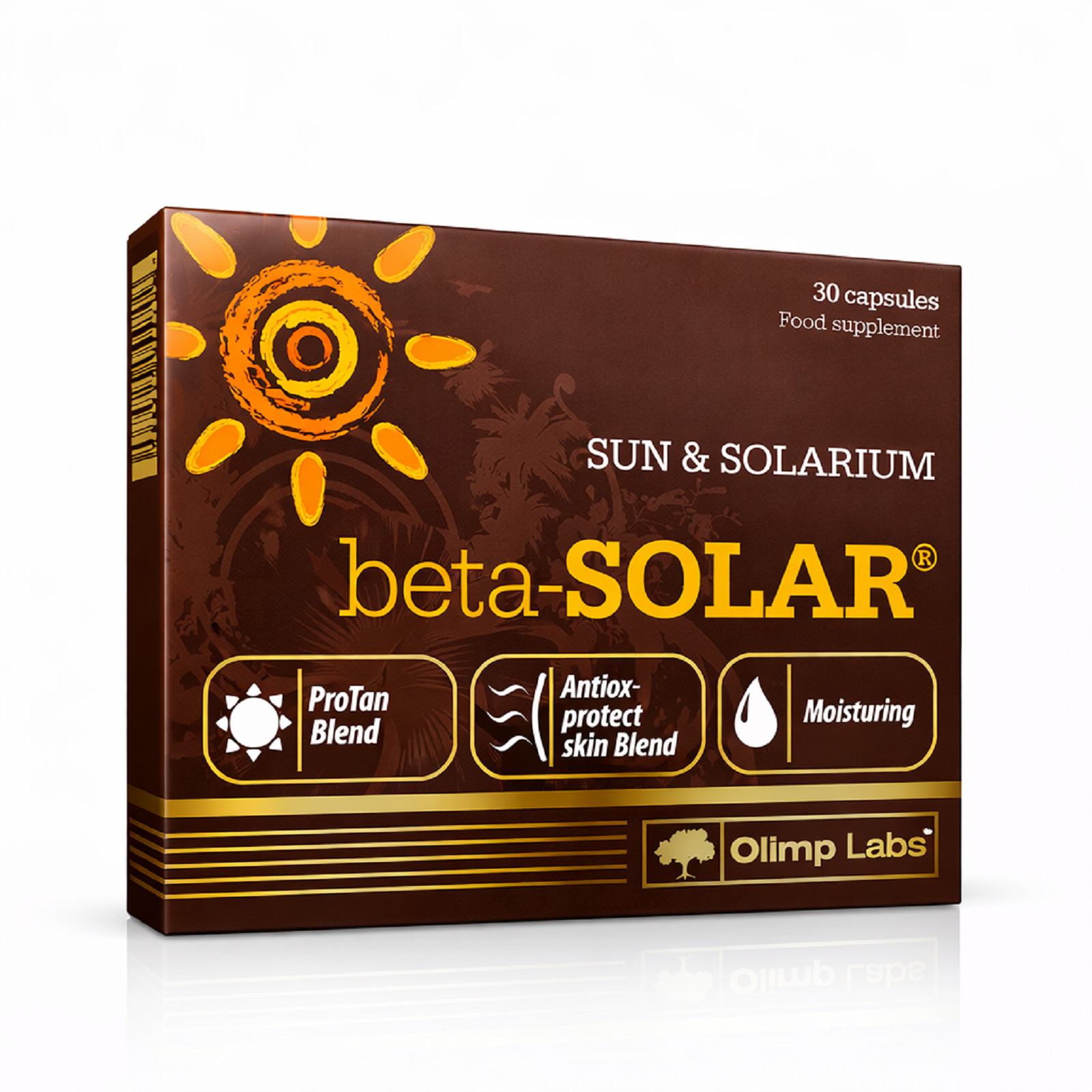 BETA-SOLAR – 30-120 Capsules – Healthy and safe tanning- sun & solarium – brown