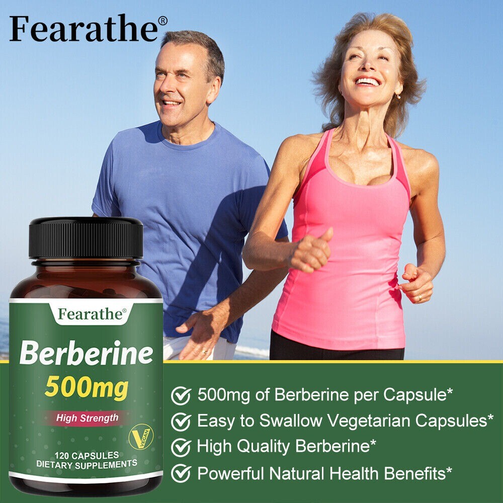 Berberine HCL Extract 500mg, Healthy Cholesterol Heart & Immune Health
