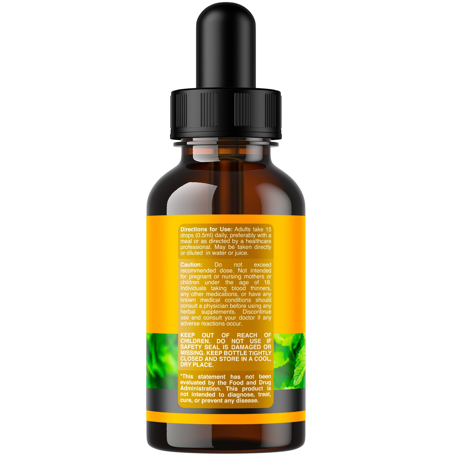 Organic Lemon Balm Extract for Immune & Mood Support Vegan Non-GMO 120 servings
