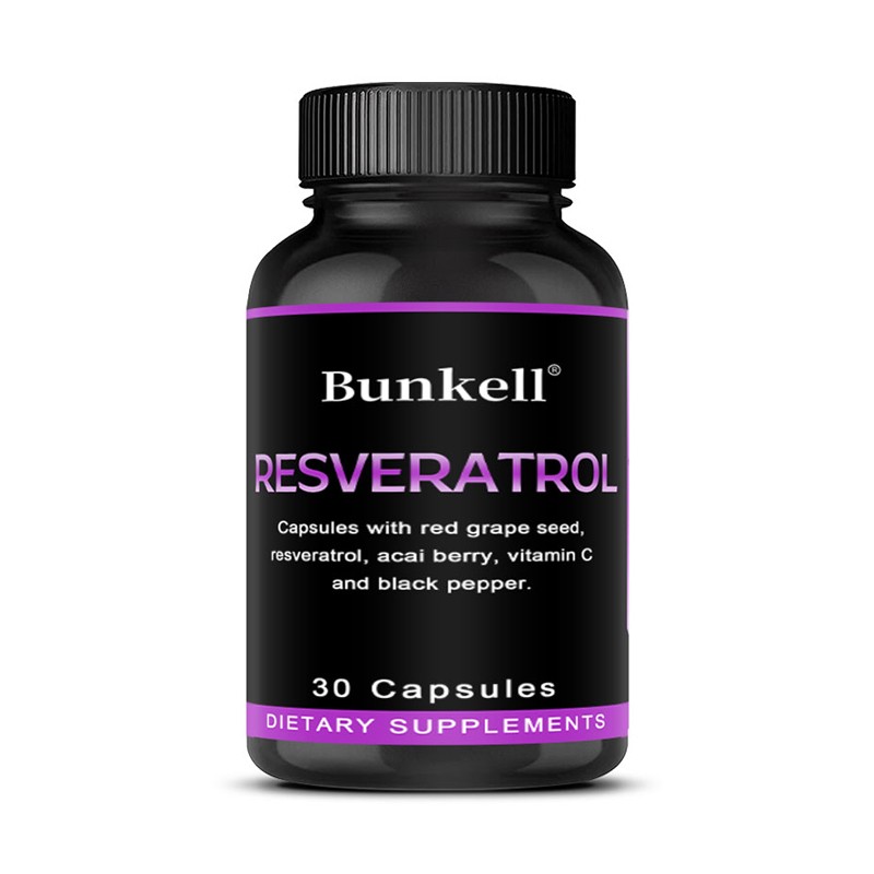Resveratrol Complex-With Red Grape Seed, Protection for Heart & Skin 30~120Caps