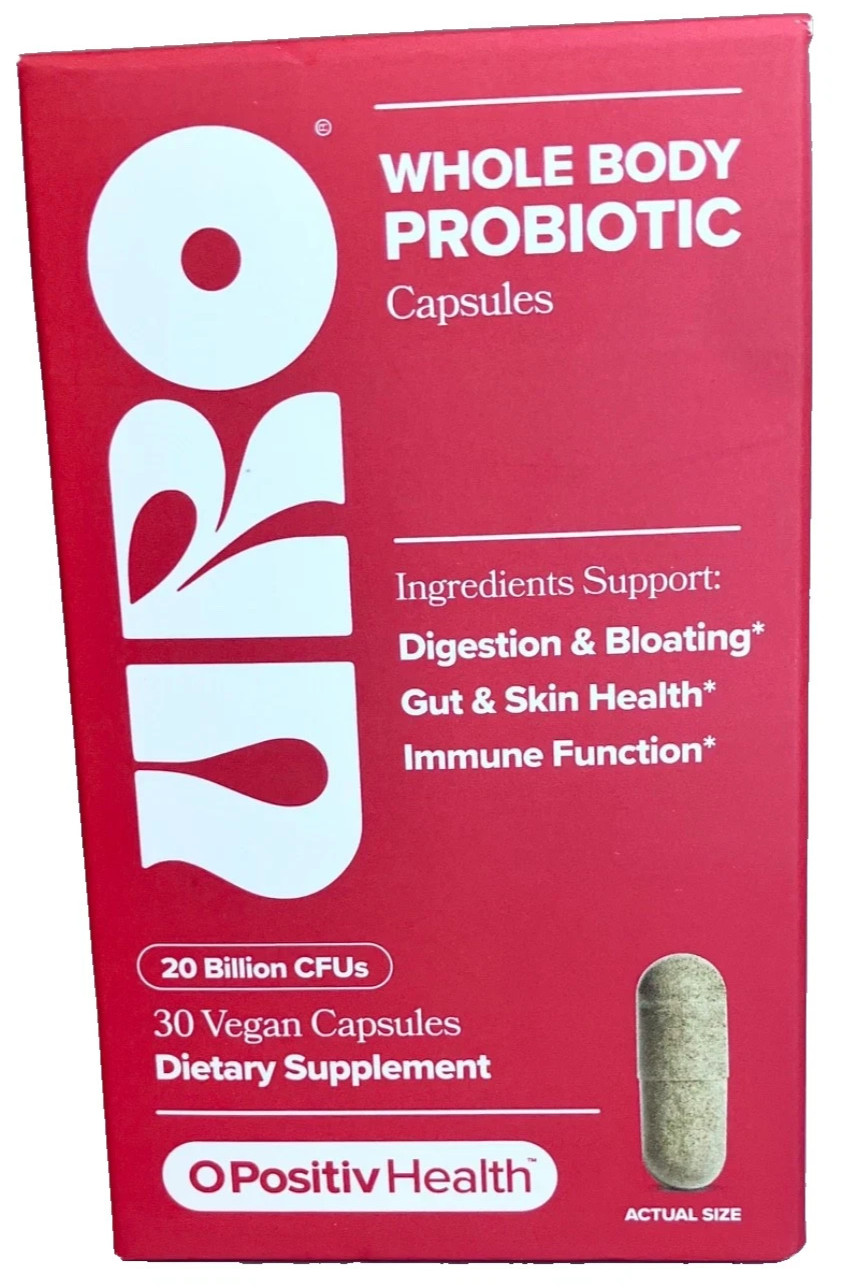NEW – O Positiv URO Whole Body 20 Billion CFU Womens Probiotic 30 Caps EXP 6/26