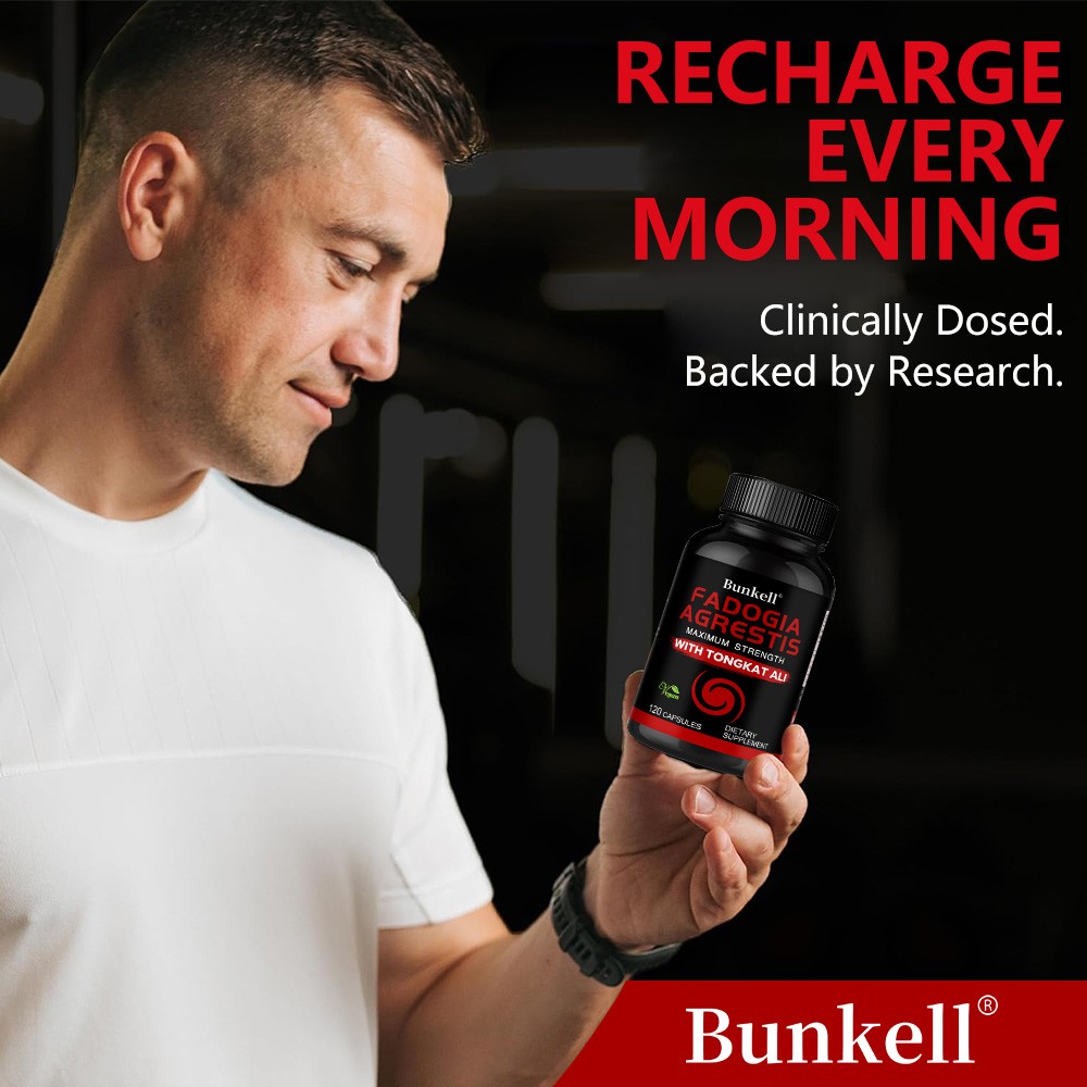 Bunkell 30/60/120 Caps-Maximum Strength Support for Men Vitality & Performance