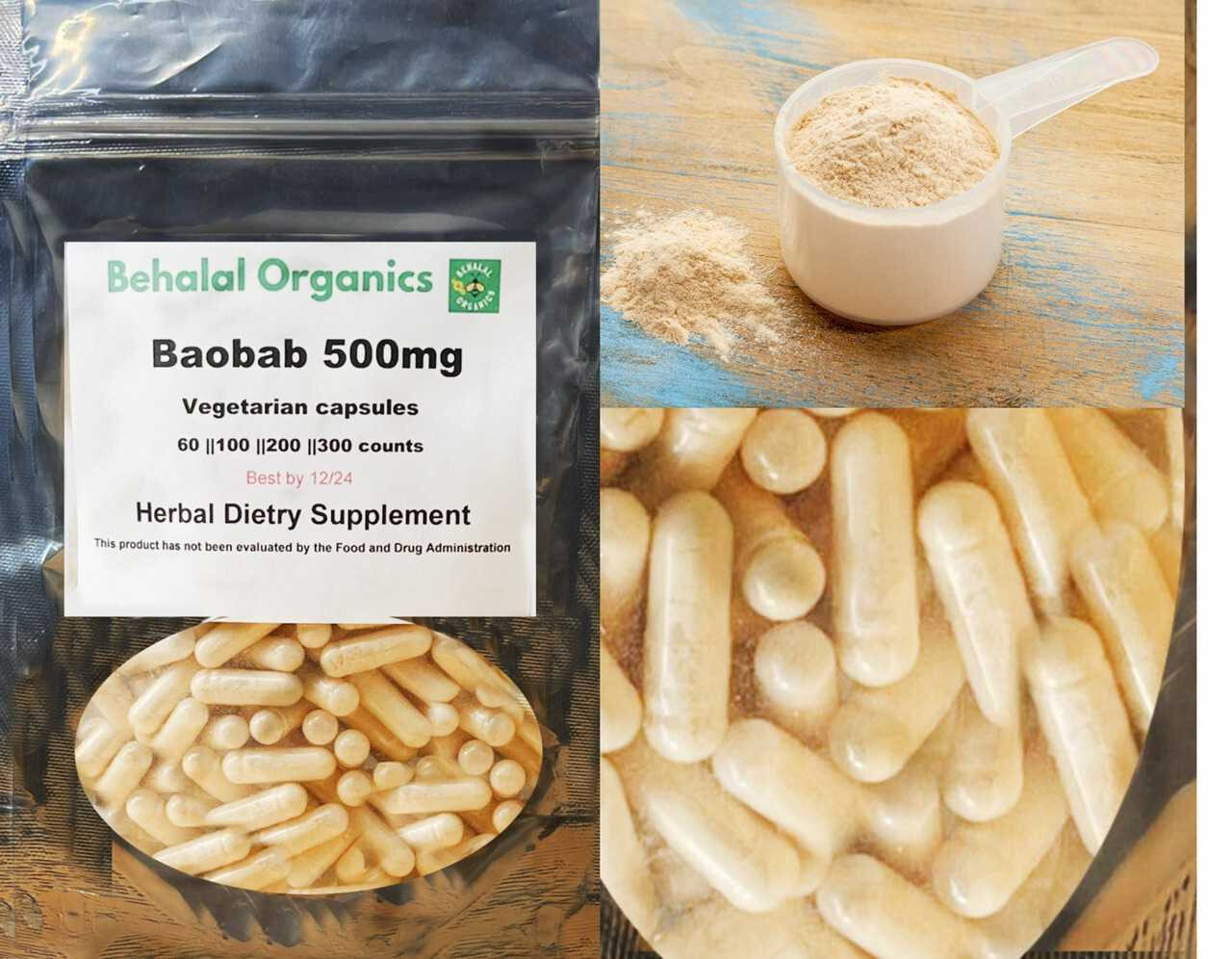 Baobab Capsules 100 counts