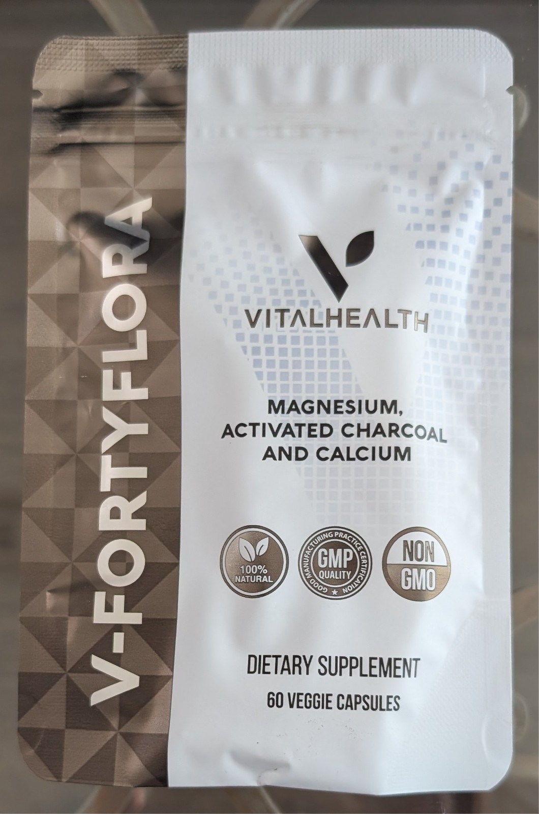 Vital Health V-FORTYFLORA 60 Capsules w/ 500mg Helps Repair Intestinal Flora