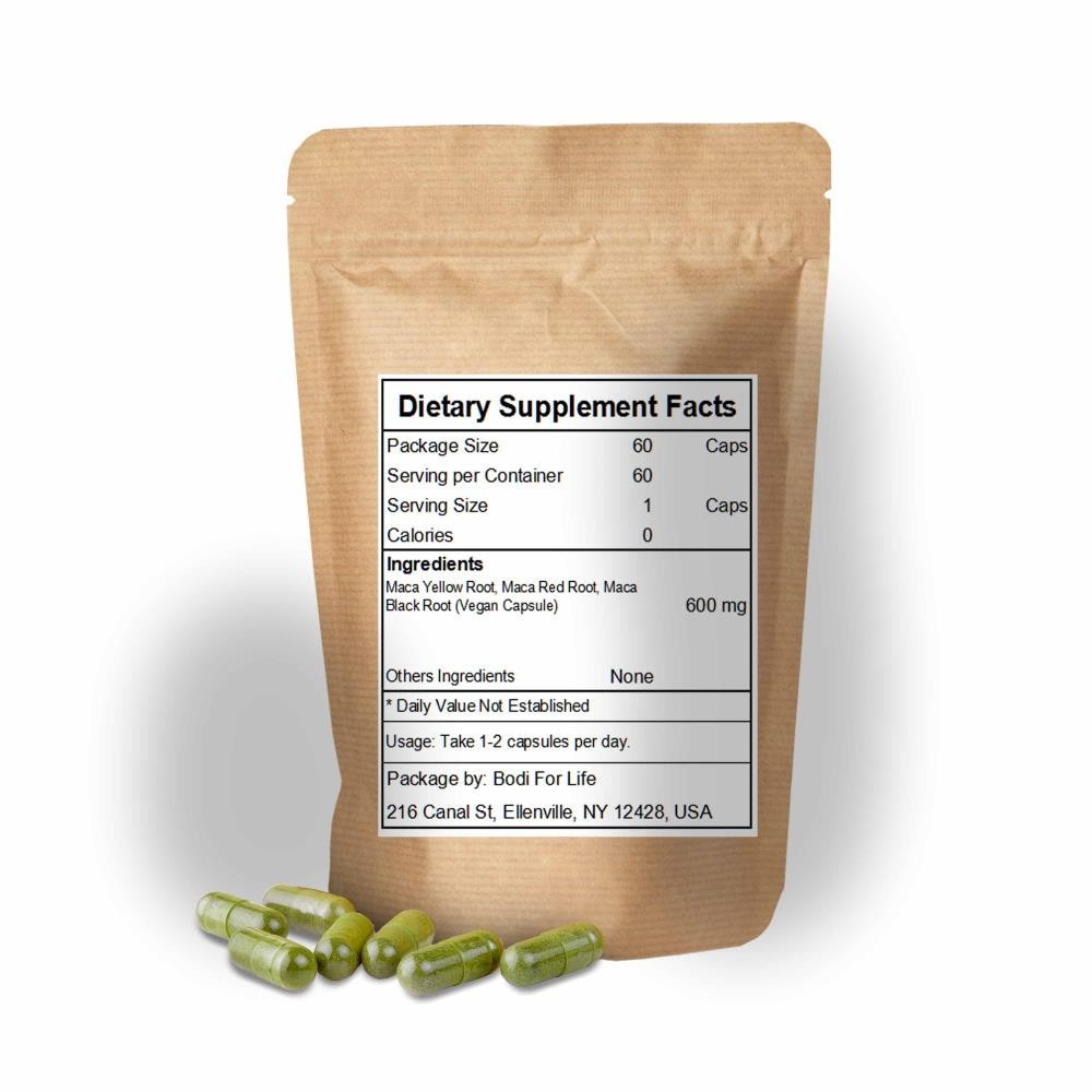 True Maca Root Capsule 100% Pure Natural Hand Crafted