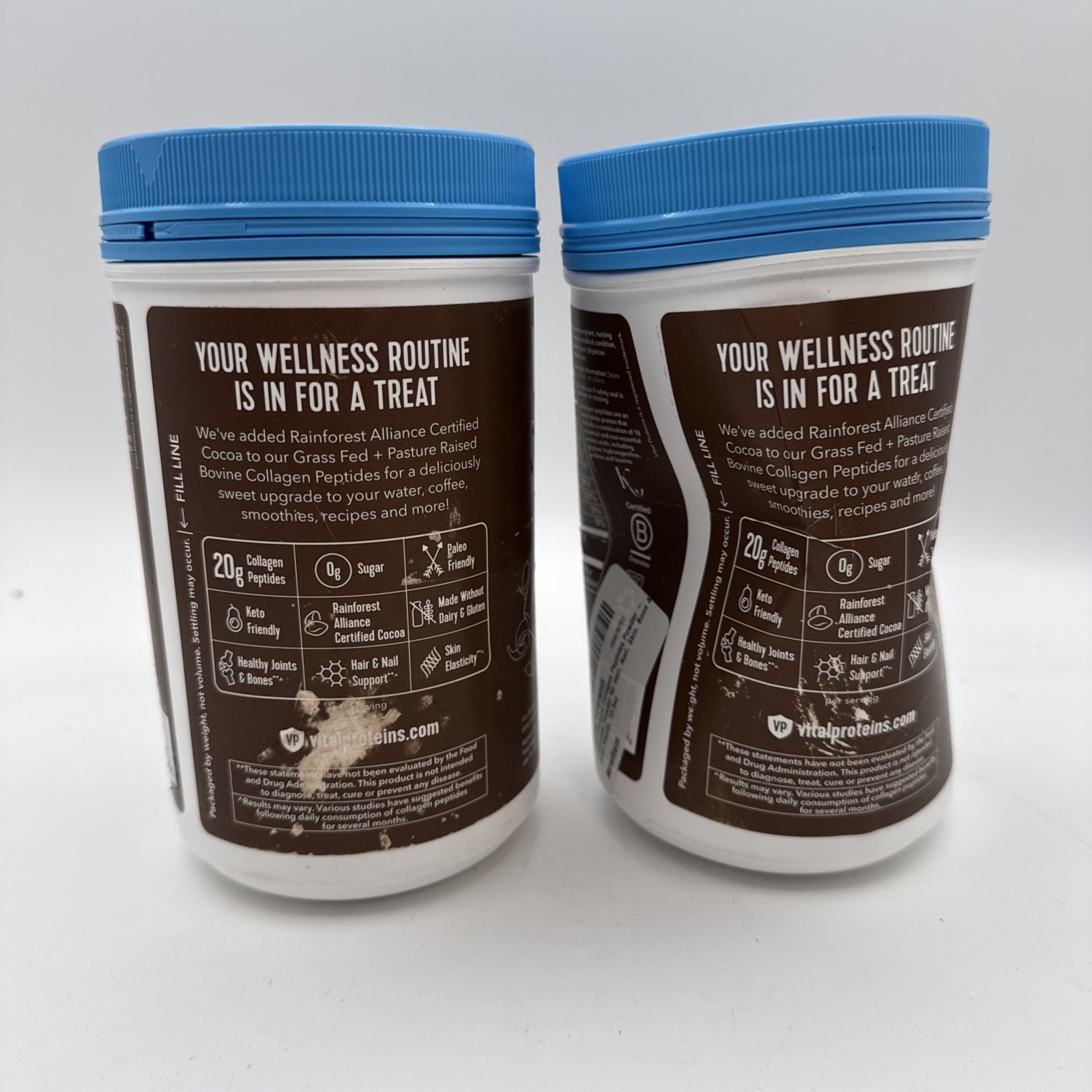 2 ~ Vital Proteins Collagen Peptides Chocolate NET WT 13.5 oz EA