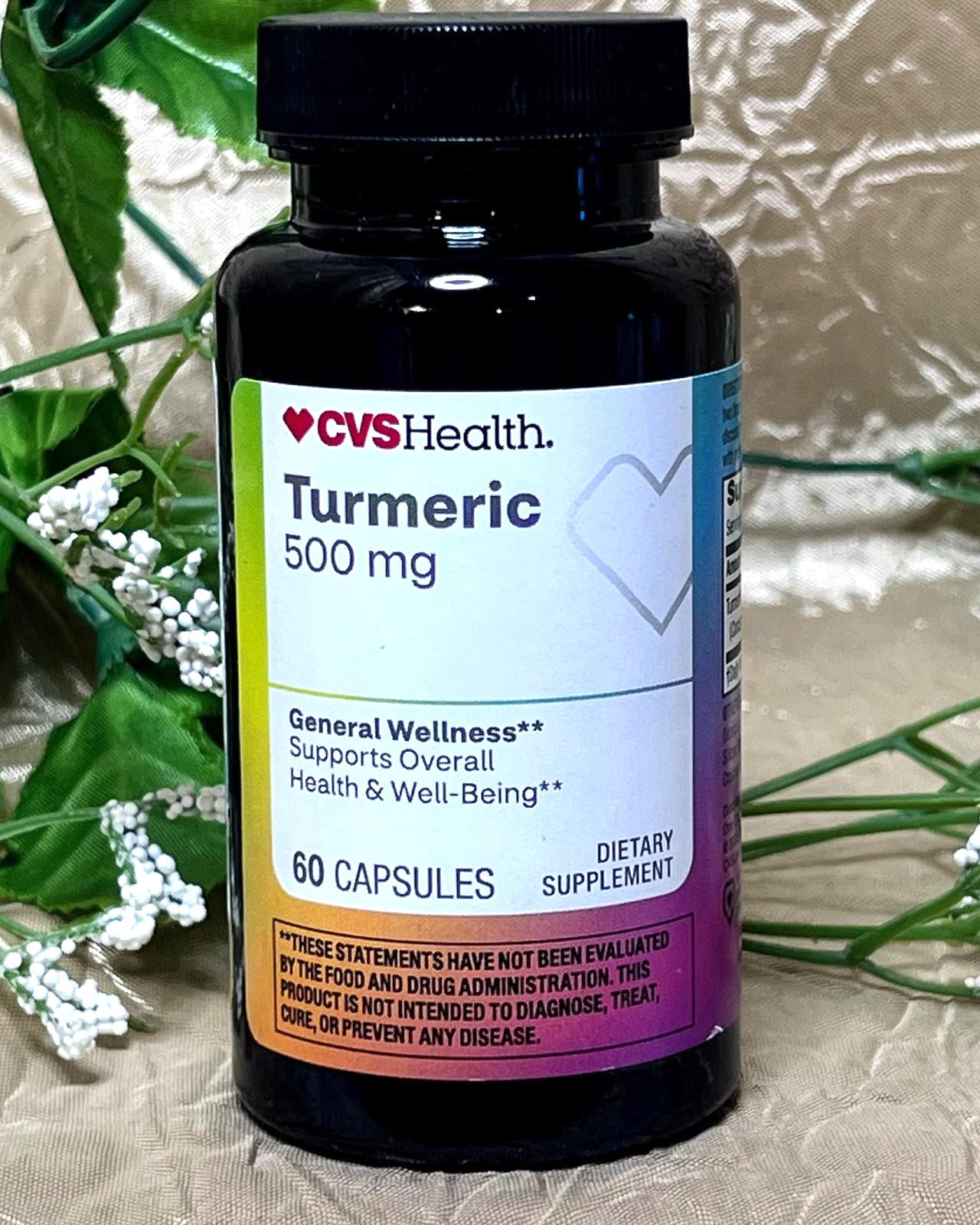 CVS Health TURMERIC 500mg 60 Capsules NEW Exp 01/27