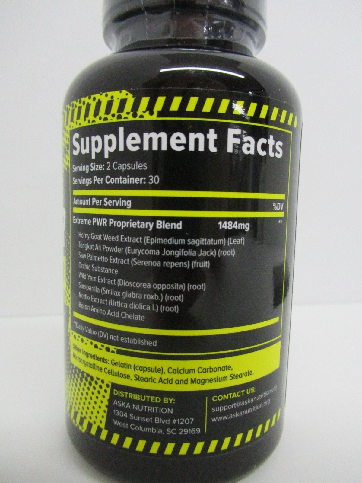 Aska Nutrition: Testosterone Booster – 60 Count + Dual Penis Ring
