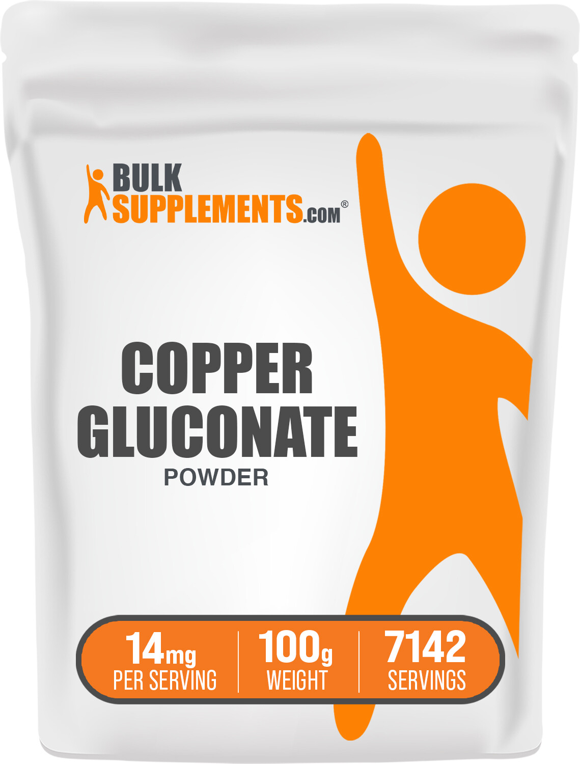 BulkSupplements Copper Gluconate Powder – 14mg Per Serving