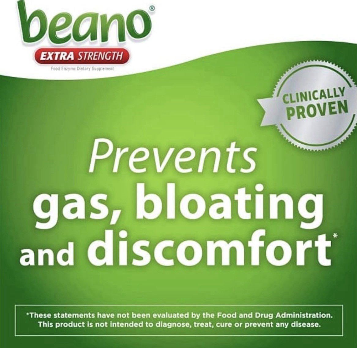 beano Extra Strength Alpha-galactosidase Enzyme Dietary Supplement 30 Tablets