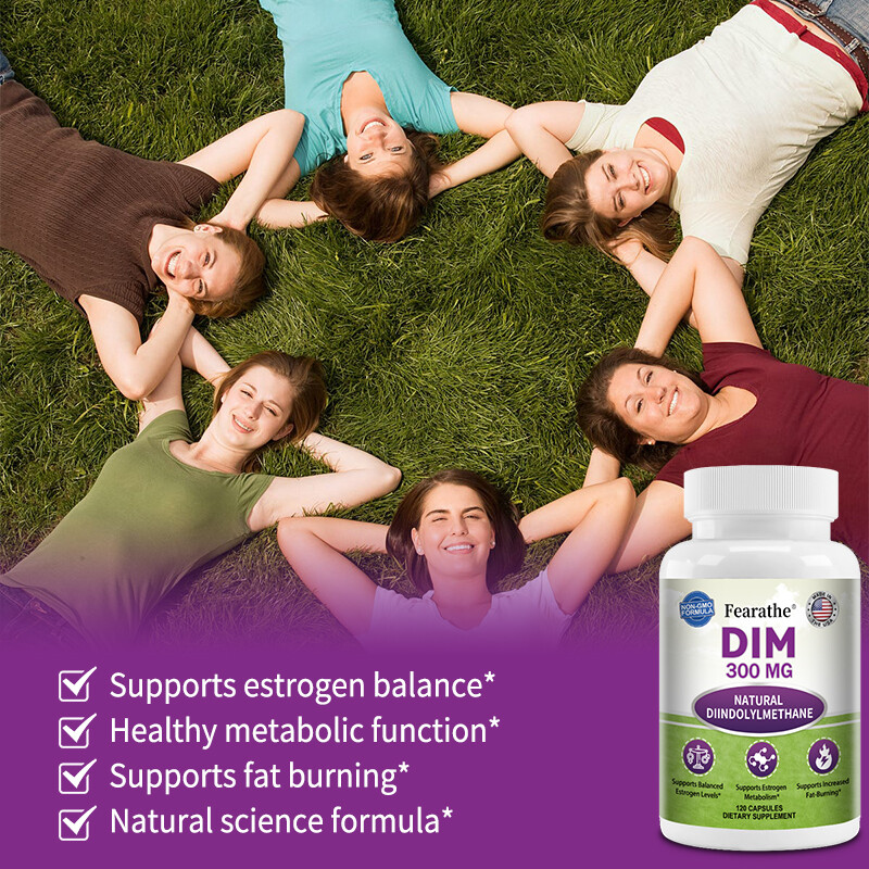 DIM 300mg Plus BioPerine – Estrogen Metabolism & Balance, PCOS, Hormonal Acne