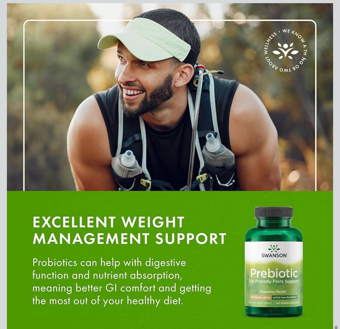 Swanson Prebiotic for Friendly Flora Support 375 mg 240 Capsules – Exp 04/27