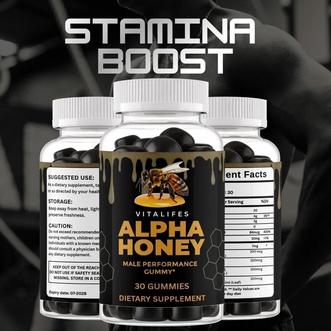 Alpha Honey Performance Gummies, AlphaHoney Supplement (30 Gummies)
