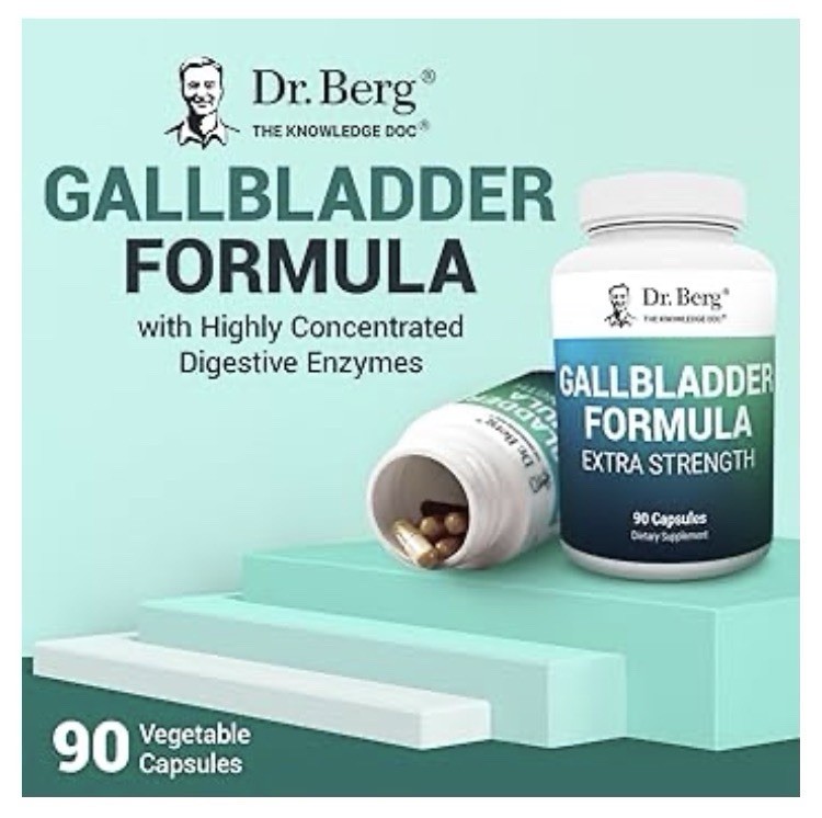 Dr. Berg Gallbladder Formula Ox Bile Digestive Enzymes 90 Veg Caps