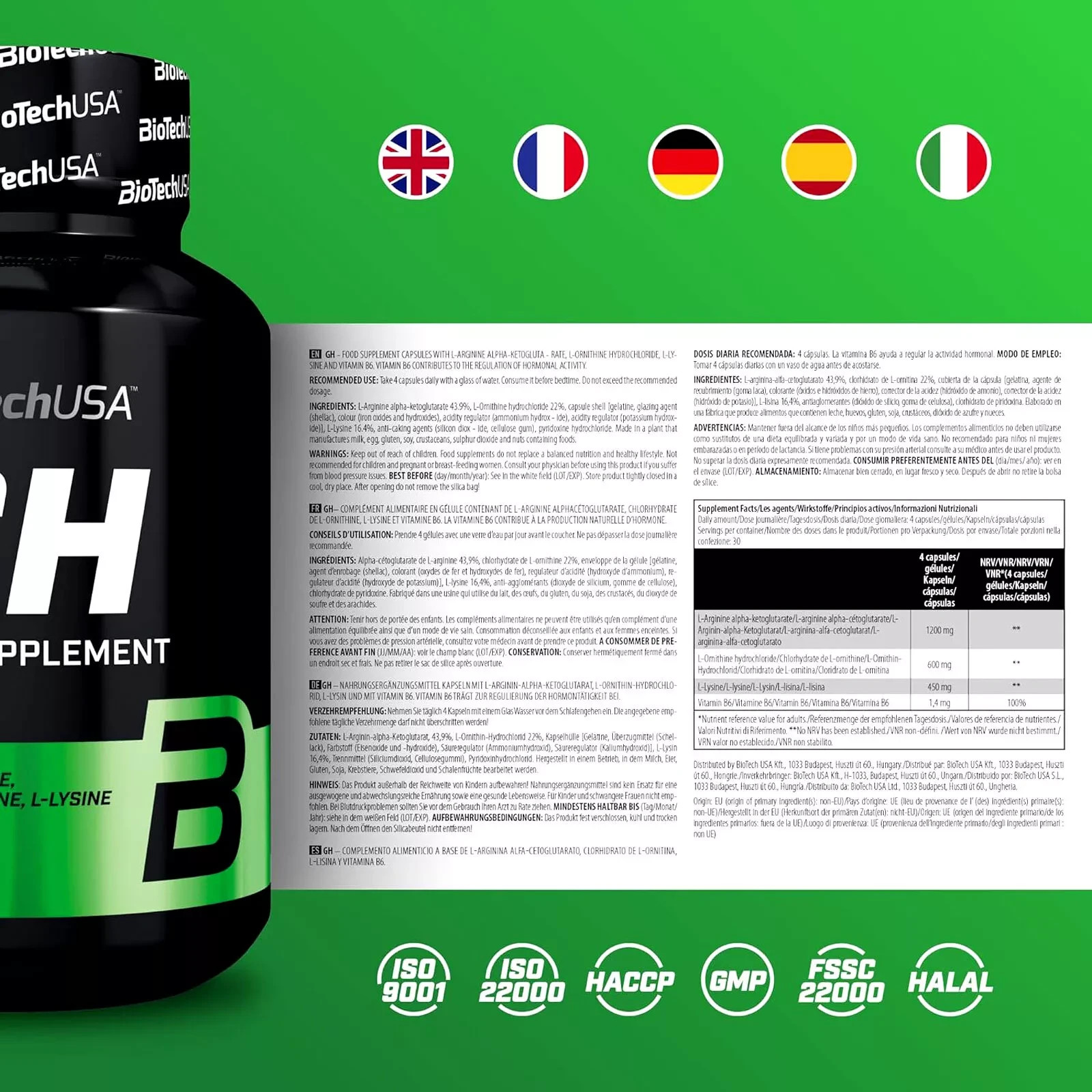 GH Regulator + ZMB – Building muscle mass, Regeneration Muscle pump, Testo-level