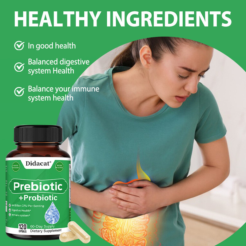 Prebiotic & Probiotic 4.4 Billion CFU Digestive & Immune Health Capsules
