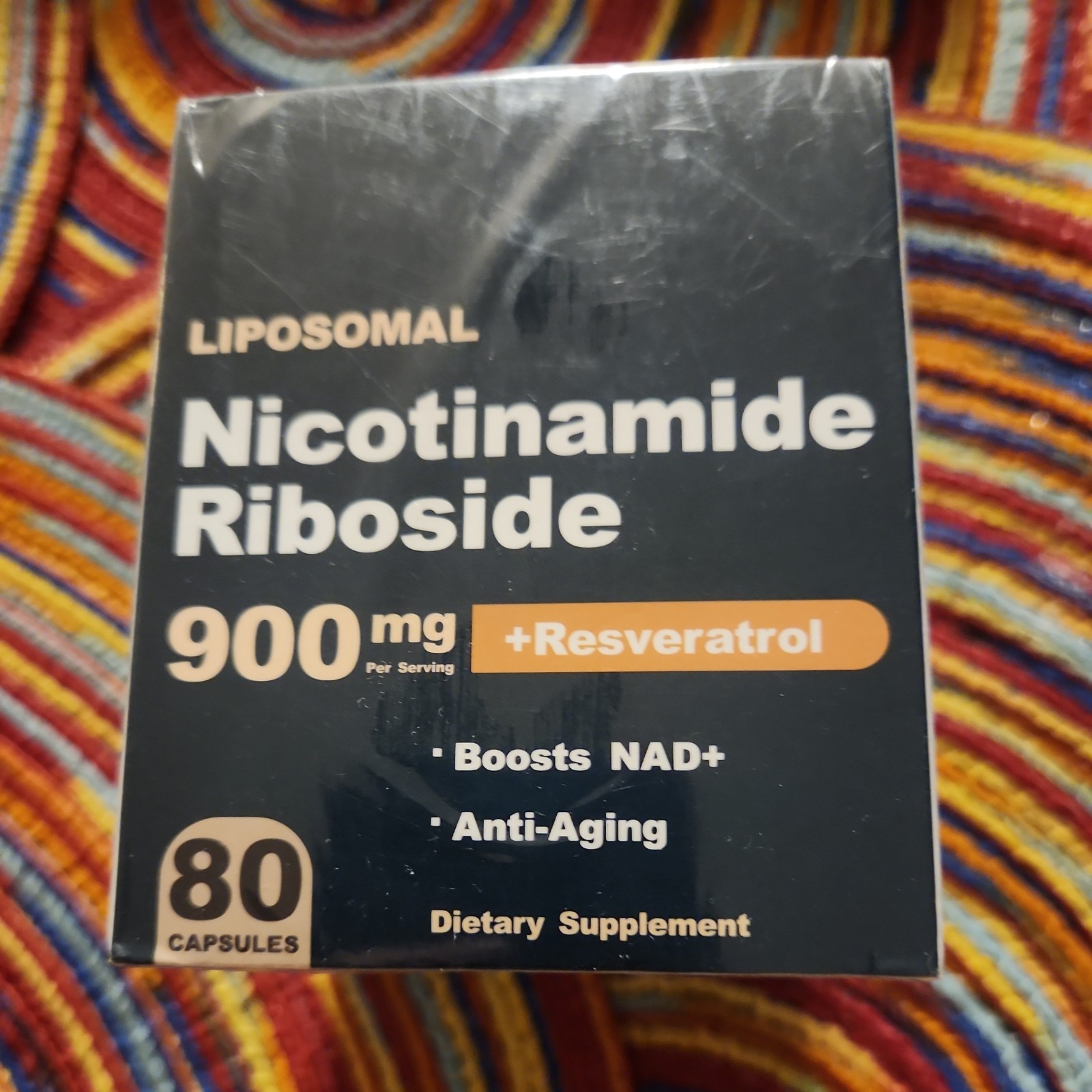 Liposomal Nicotinamide Riboside Resveratrol 900MG 80 Capsules EXP 25/9/2027