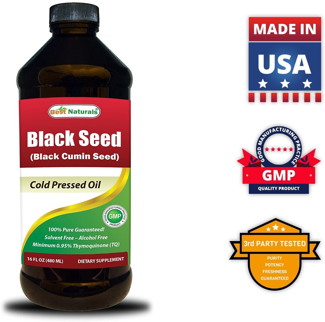 Best Naturals Black Seed Oil 16 OZ