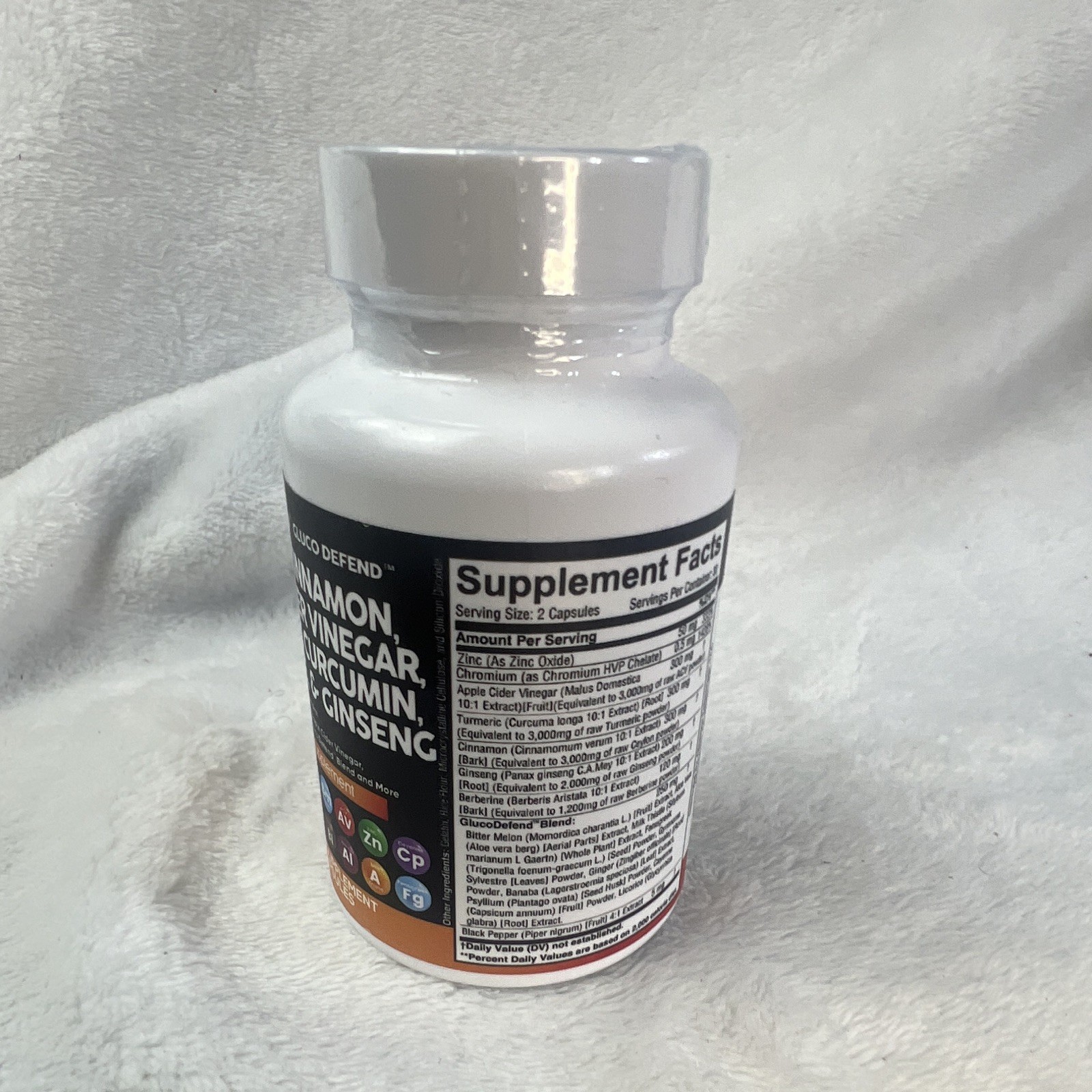 Clean Nutraceuticals Gluco Defend Blood Sugar Support 60 Capsules Exp 08/2026