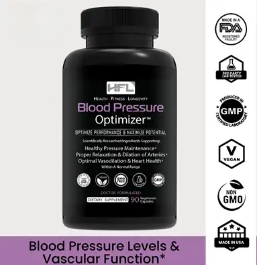 Blood Pressure Optimizer by Dr Sam Robbins 90 Count New Sealed 03/2028