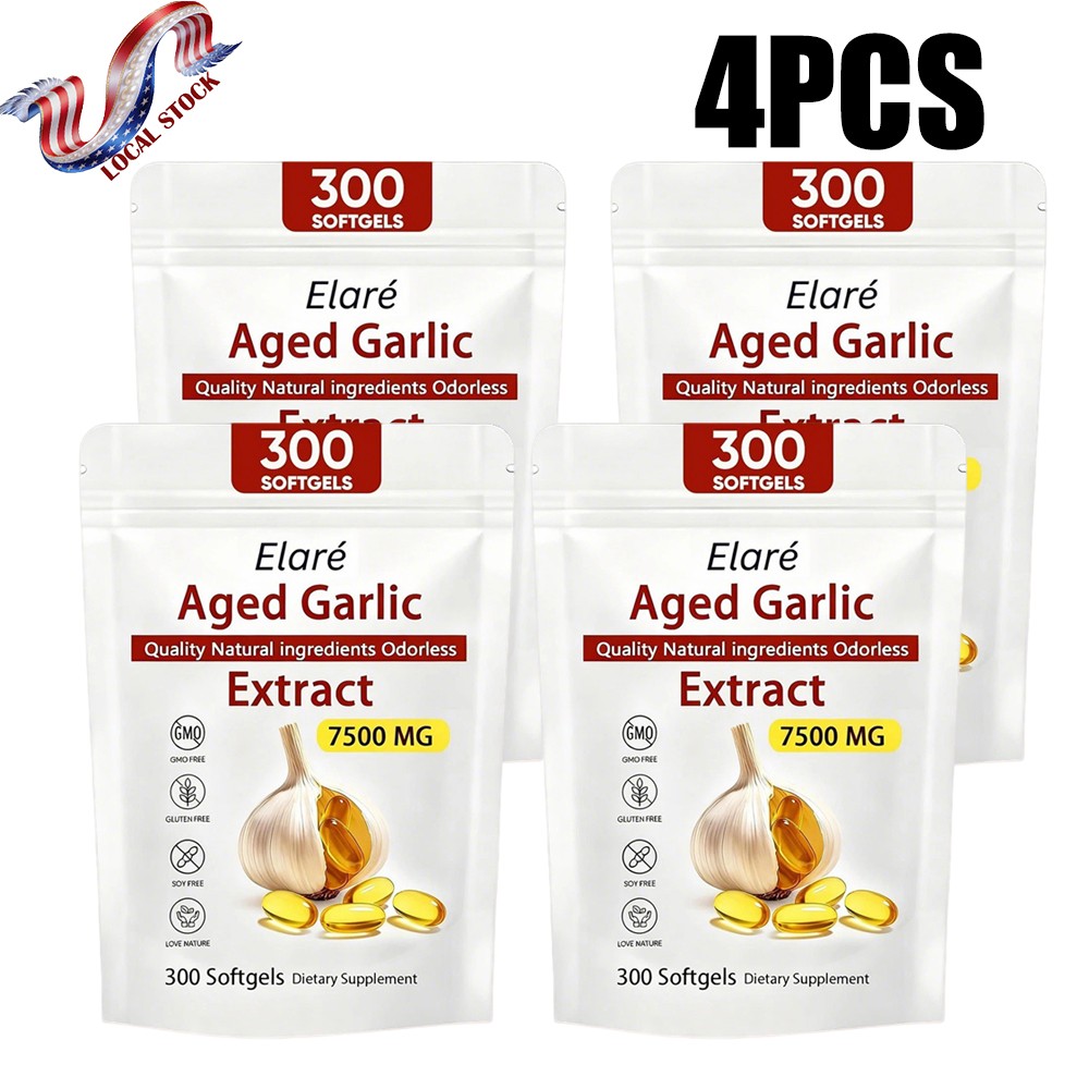 Aged Garlic Extract Original Supplements Formula Heart Health 7500mg 300Capsules