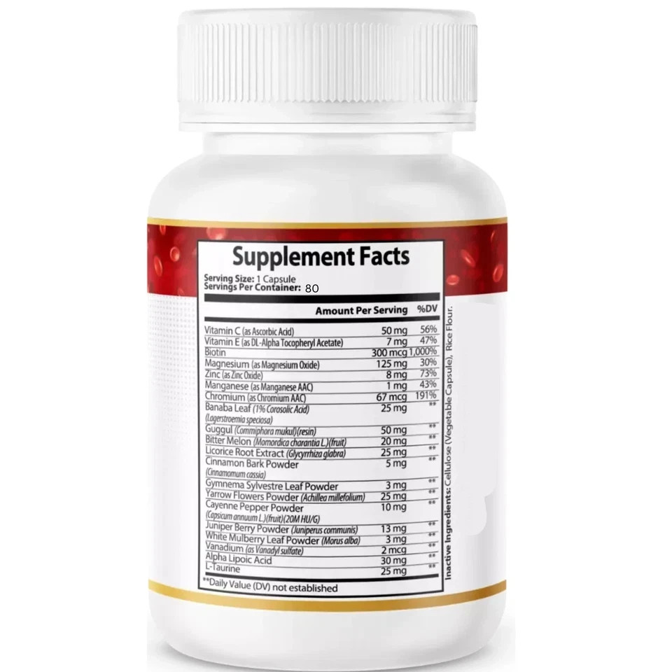 Blood Balance Plus Blood Support Dietary Supplement Genuine 80Capsules USA..