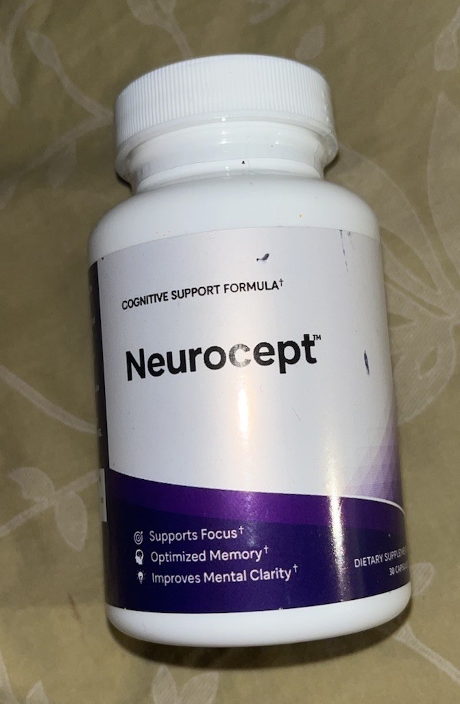 Neurocept Nootropic All Natural Formula Brain Supplement 60 Capsules Exp 11/2027